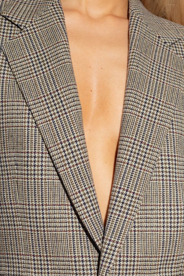 Saint Laurent Paris o1b1hav110724 Single-Breasted Jacket in Wool in Multicolor Size L / US 10 / IT 46 - 5 Thumbnail