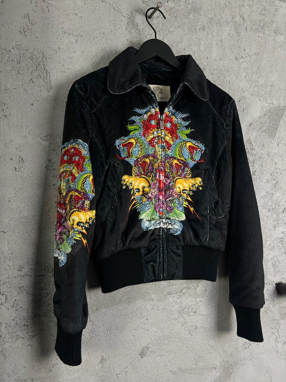 Ed Hardy Vintage Ed Hardy bridled velvet jacket Size M / US 6-8 / IT 42-44 - 6 Thumbnail