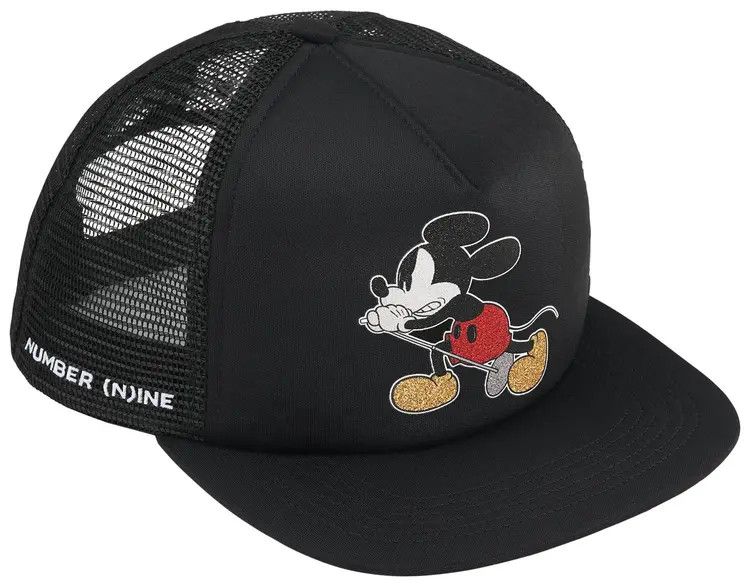 Number nine Mickey Mouse Mesh 5-Panel 黒 Supreme x Number (N)ine x Mickey Mouse Mesh Back 5-Panel 