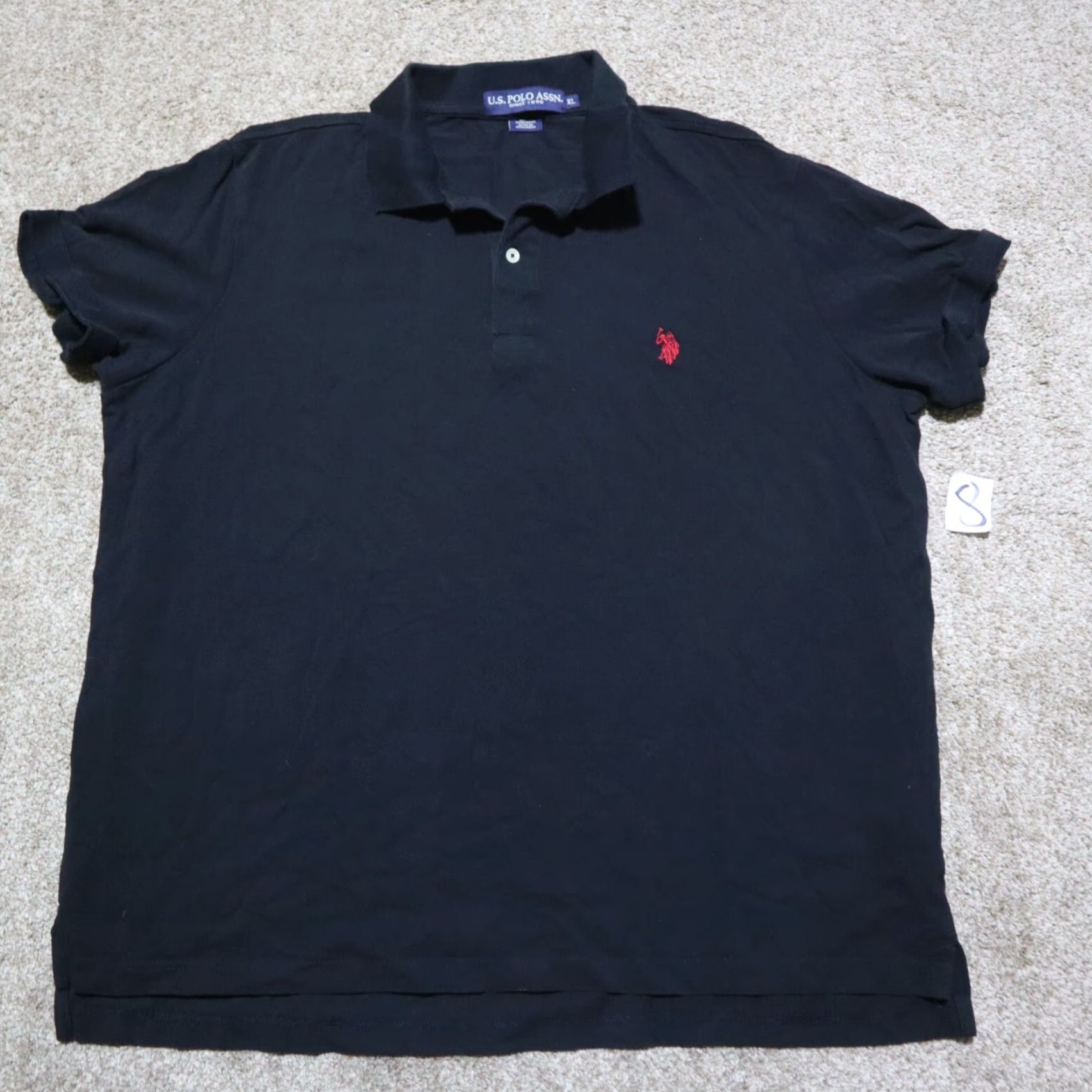 Vintage US Polo Assn Polo Shirt Short Sleeve Adult Mens XL Black Shirt Size US XL / EU 56 / 4 - 2 Thumbnail
