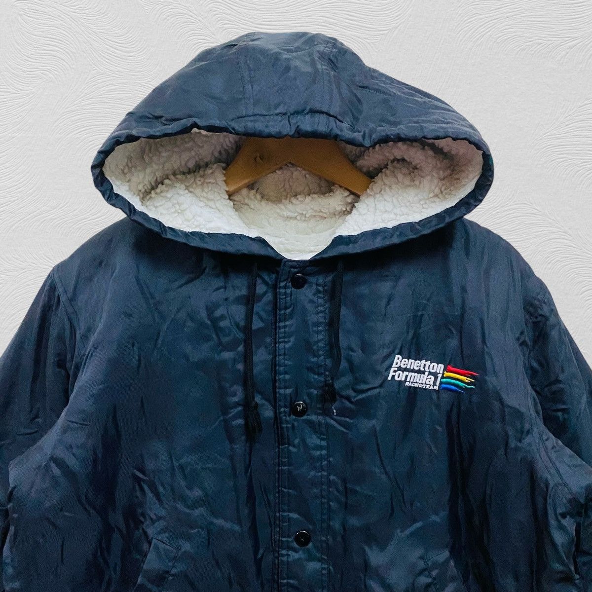 Benetton Vintage 90s Benetton F1 jacket big logo Size US L / EU 52-54 / 3 - 4 Thumbnail