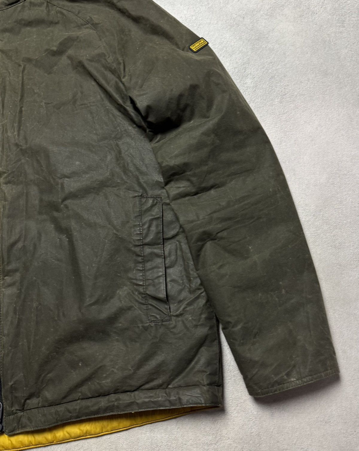 Barbour Barbour International Zip Up Hooded Wax Cotton Jacket Size US M / EU 48-50 / 2 - 6 Thumbnail