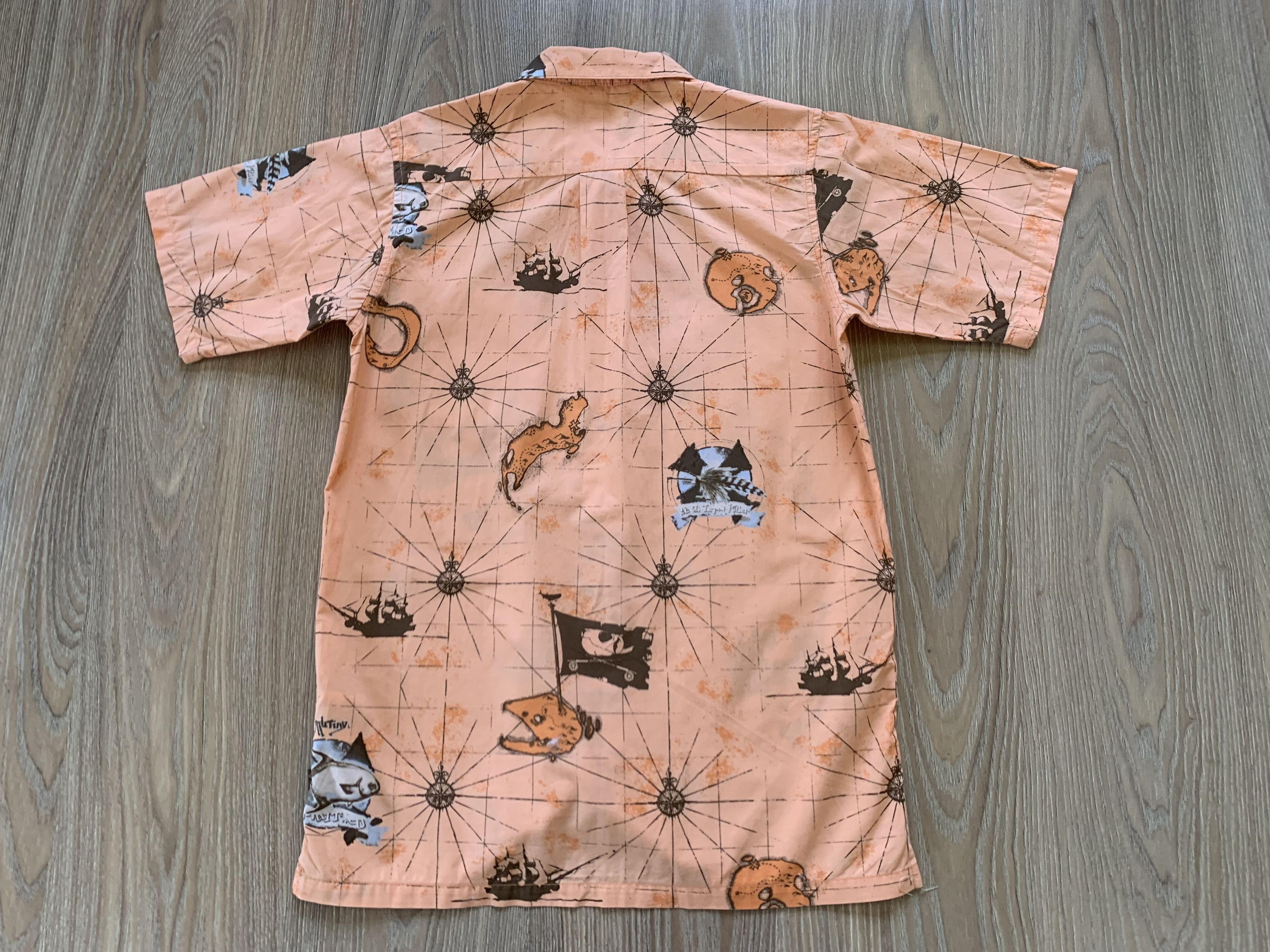 Columbia Columbia Youth Printed Cotton Hawaiian Shirt Size US XXS / EU 40 - 3 Thumbnail