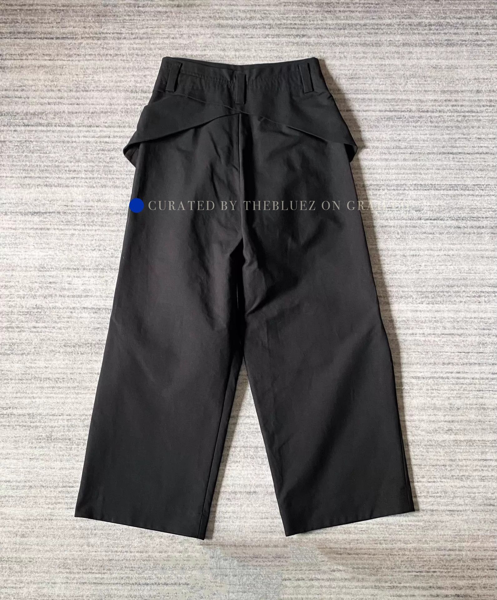 pet-tree-kor Black Wide-Leg Straight Trousers Size US 28 / EU 44 - 1 Preview