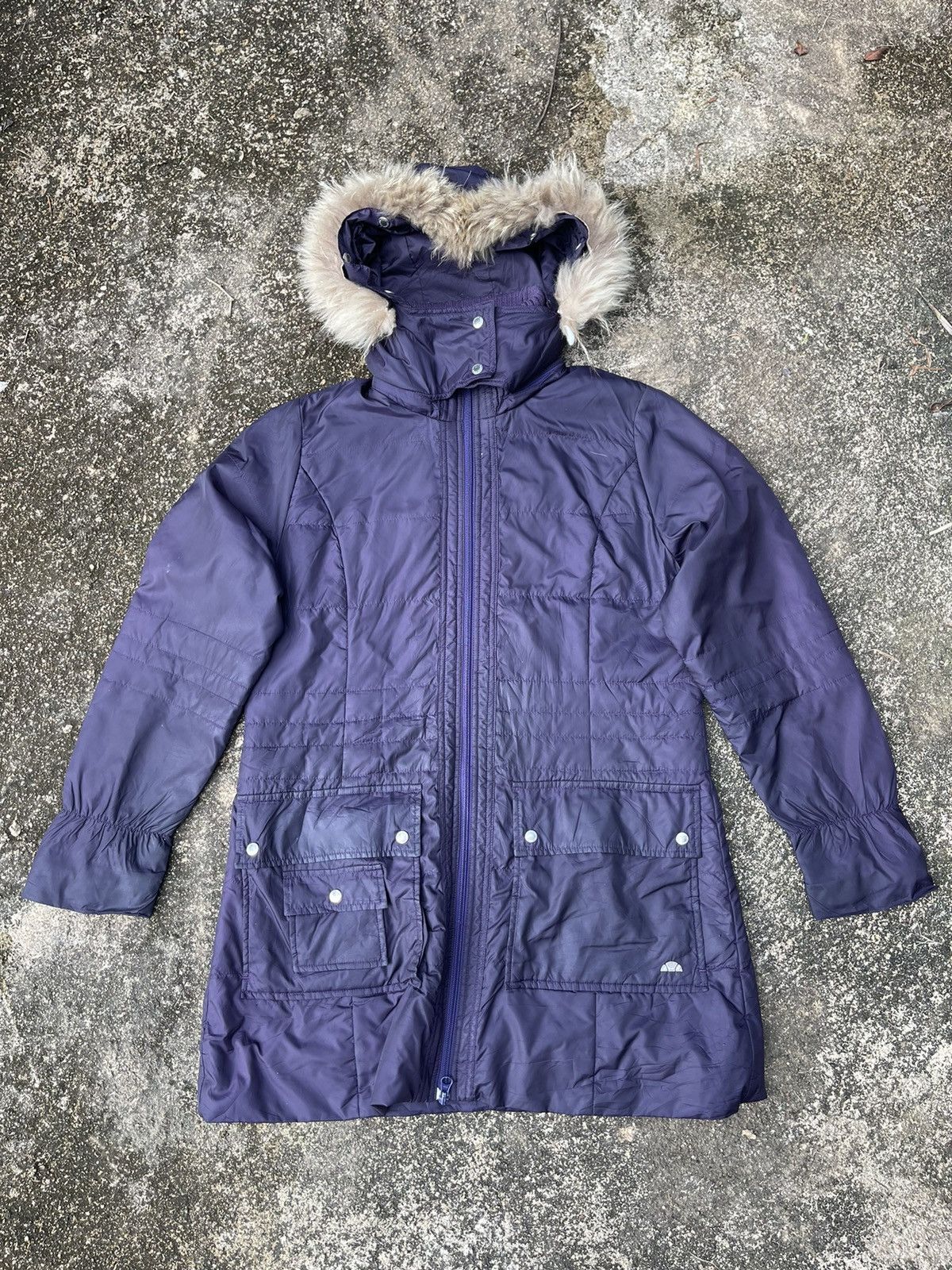 Ellesse Ellesse Vintage Puffer Parka Coat with Fur Hood (M) Size US M / EU 48-50 / 2 - 1 Thumbnail