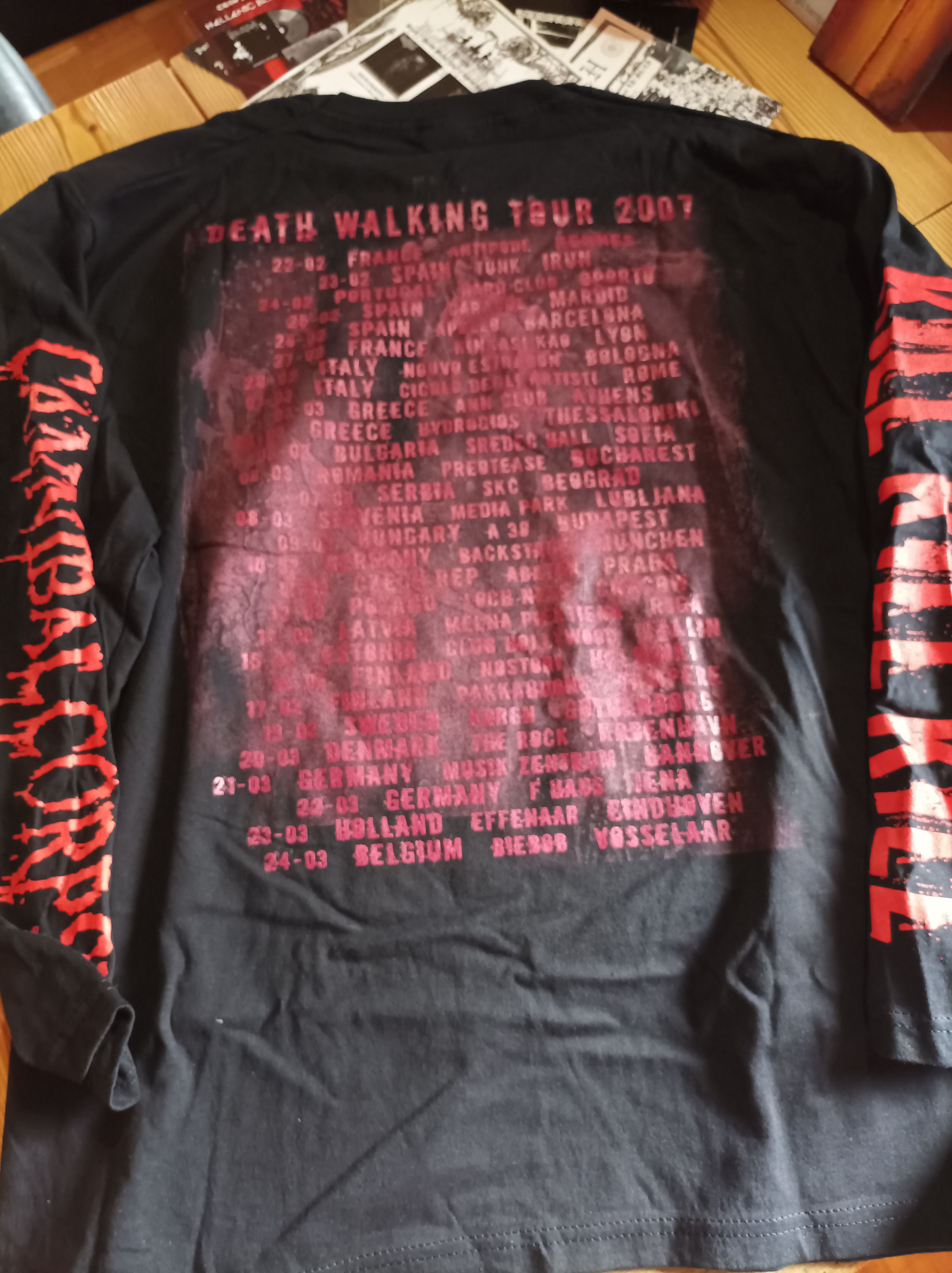 Band Tees Cannibal Corpse.death walking 2007 tour. Size US L / EU 52-54 / 3 - 4 Thumbnail