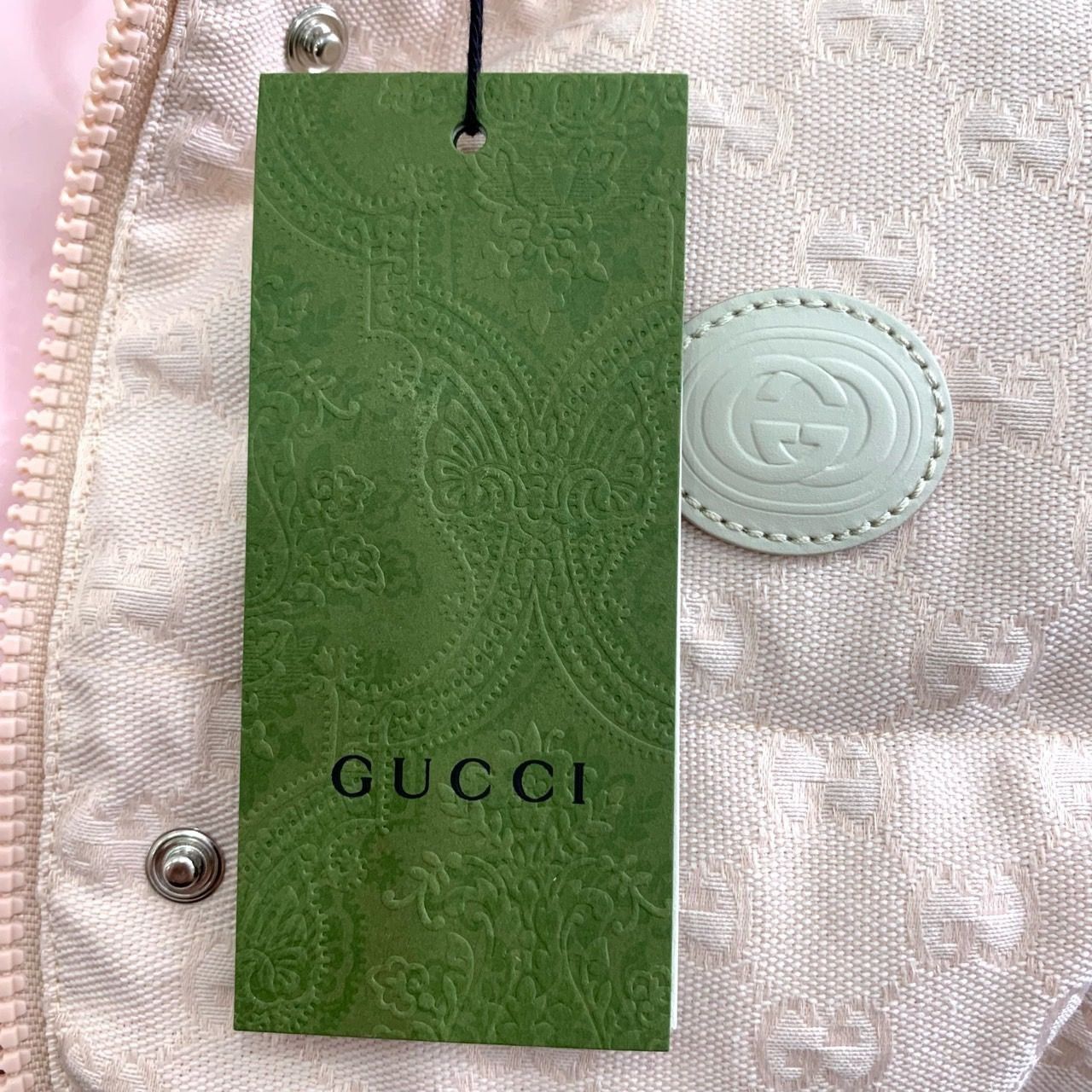 Gucci Gucci GG Monogram Pink & White Puffer Vest With Snap Buttons Size XS / US 0-2 / IT 36-38 - 6 Thumbnail