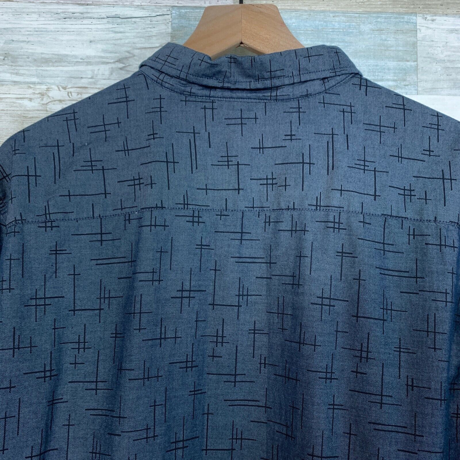 Ocean Current Ocean Current Chambray Printed Shirt Blue Button Front XL Size US XL / EU 56 / 4 - 6 Thumbnail
