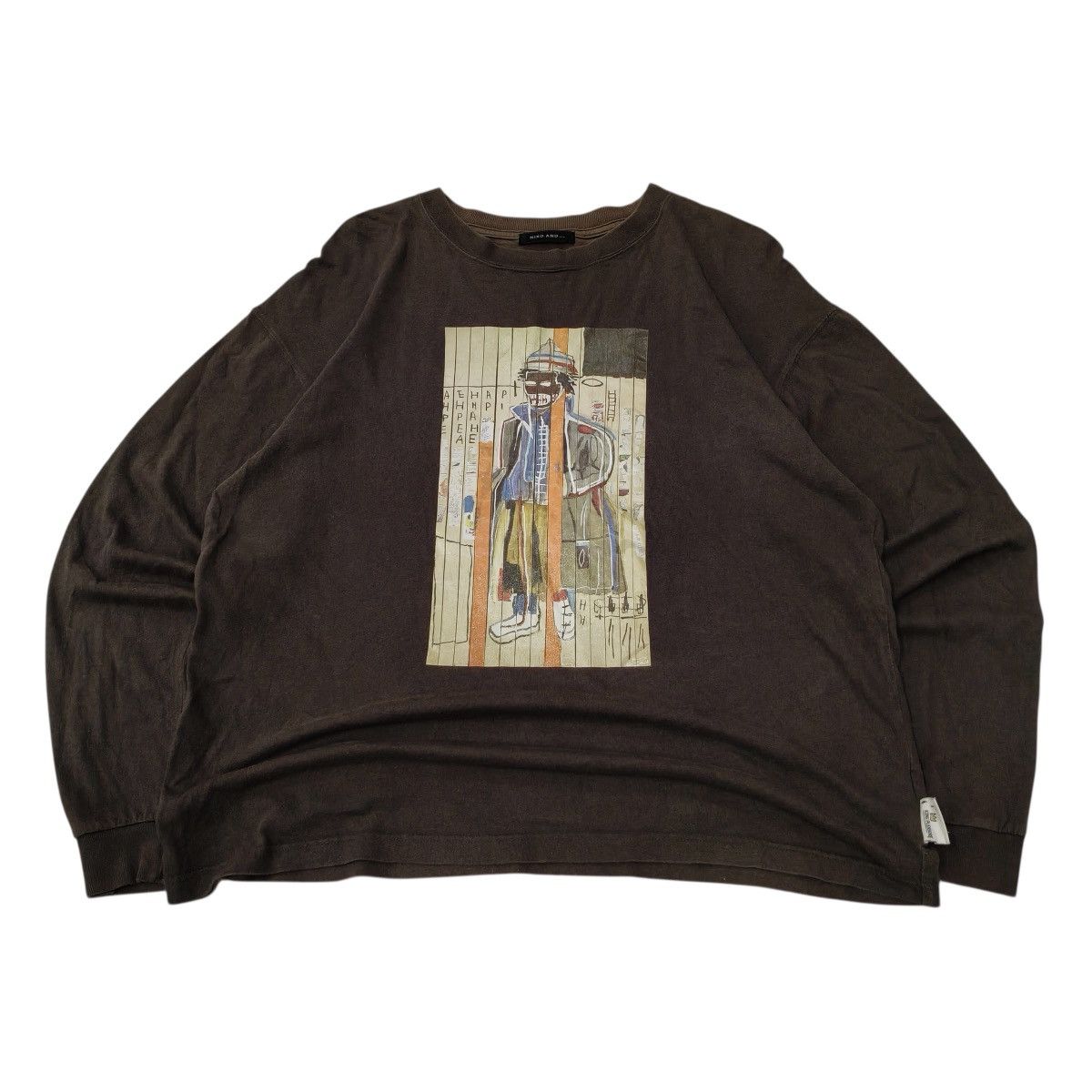 Jean-Michel Basquiat Vintage NIKO AND.. X Jean Michel Basquiat Art Tshirt Size US M / EU 48-50 / 2 - 1 Thumbnail