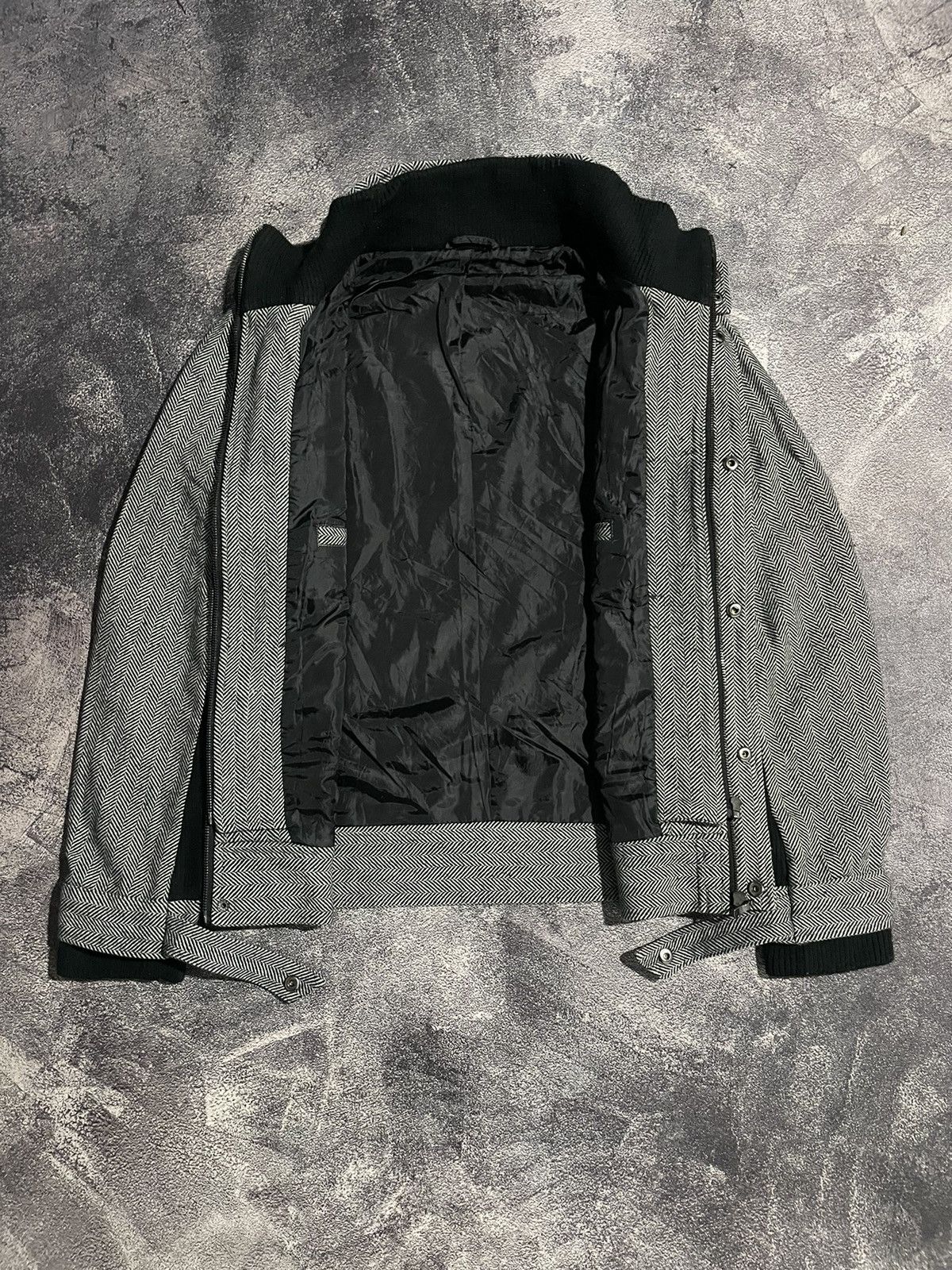 semanticdesign Semanticdesign Double Zipper Wool Jacket Vkei Style Size US L / EU 52-54 / 3 - 10 Thumbnail