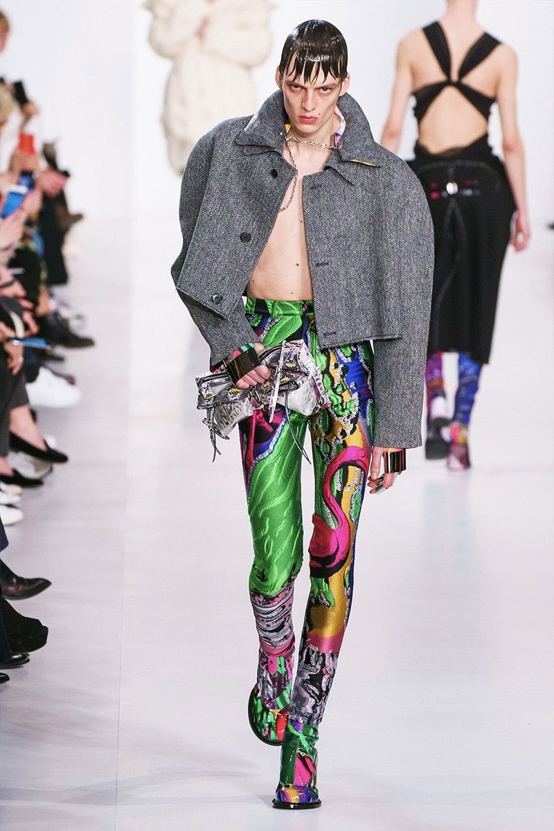 Maison Margiela MAISON MARGIELA gray/printed blazer FW2019 Size L / US 10 / IT 46 - 13 Thumbnail
