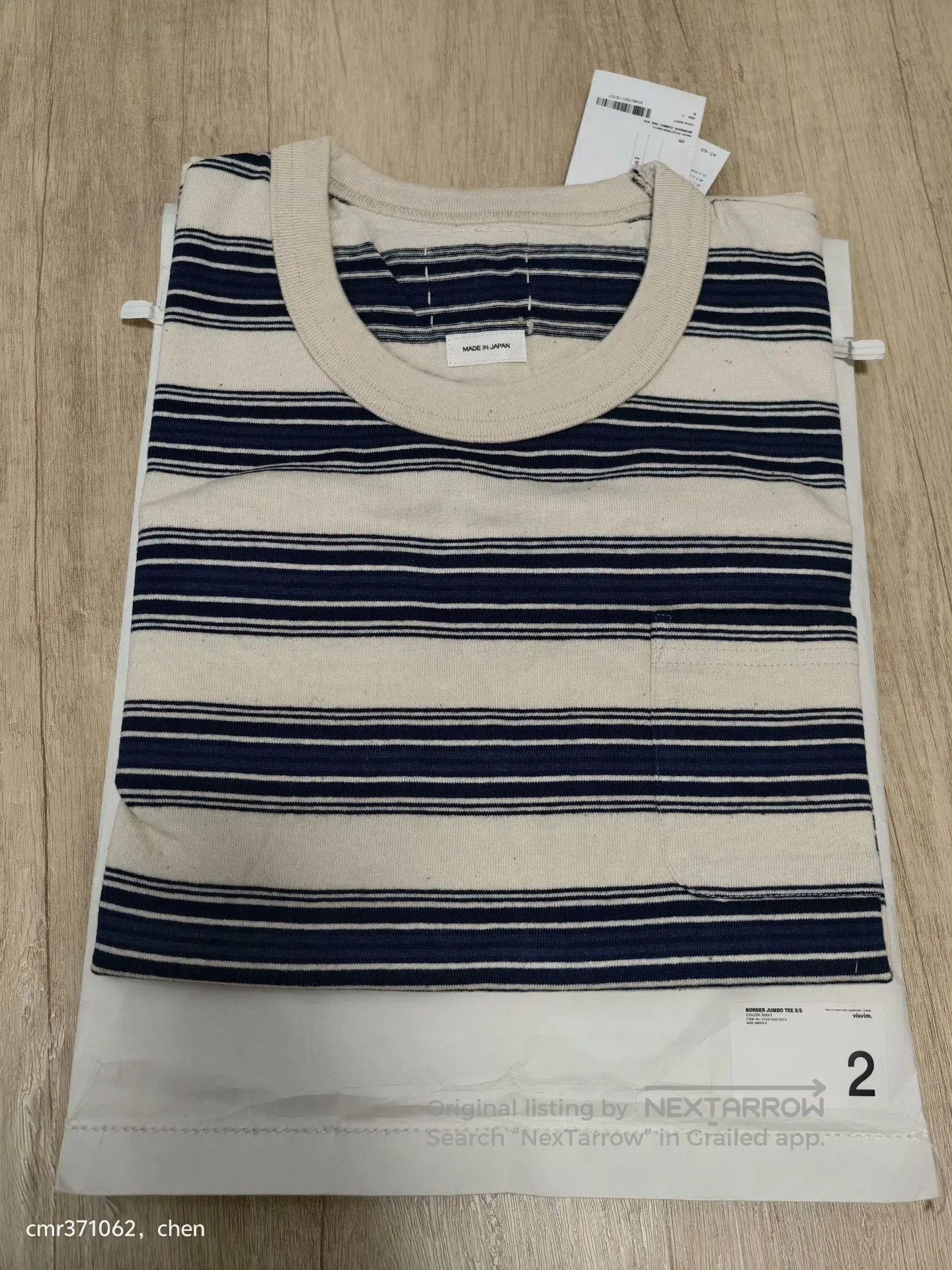 Visvim VISVIM 22SS BORDER JUMBO TEE S/S. Size US M / EU 48-50 / 2 - 7 Thumbnail