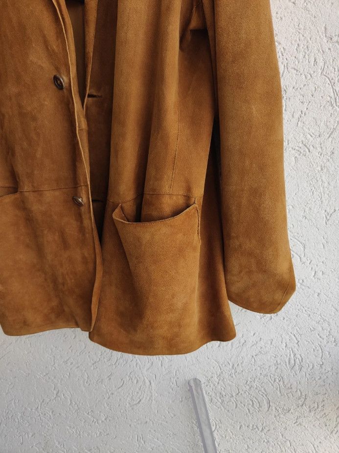 Jil Sander Jil Sander Sude Leather Blazer Jacket Coat Size US L / EU 52-54 / 3 - 7 Thumbnail