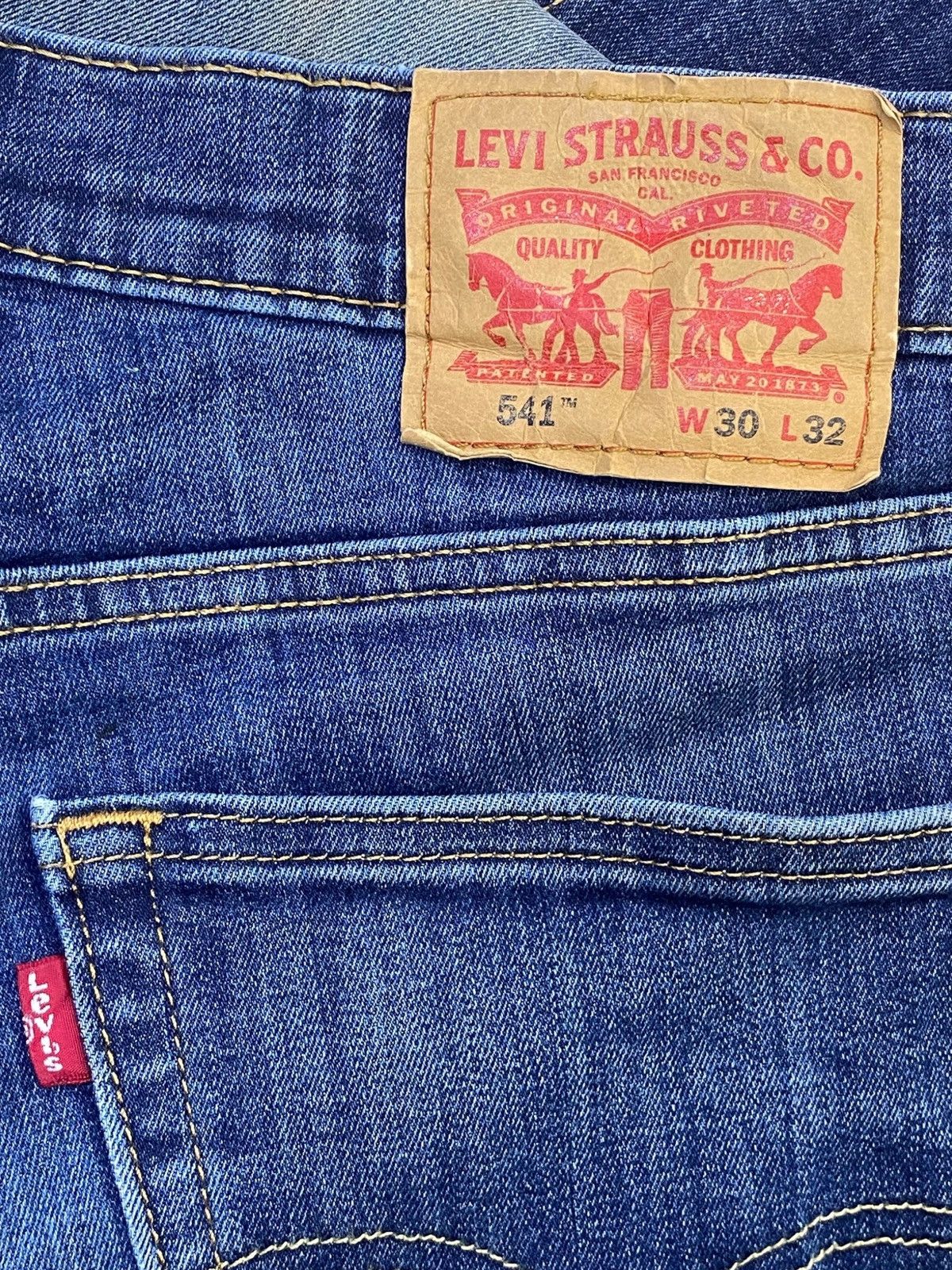 Levi's Levi’s Mud Wash Whiskered Style Straight Leg Jeans Size US 31 - 11 Thumbnail