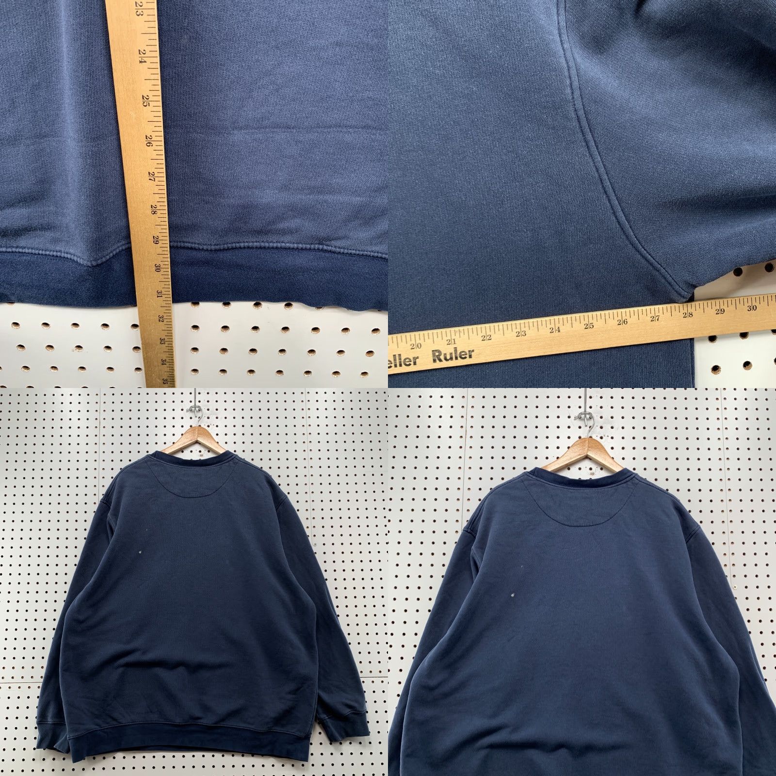 Nike VINTAGE Nike Sweatshirt Shirt Mens 2XL Navy Blue Swoosh Pullover 28x31.5 90s Mens Size US XXL / EU 58 / 5 - 8 Thumbnail