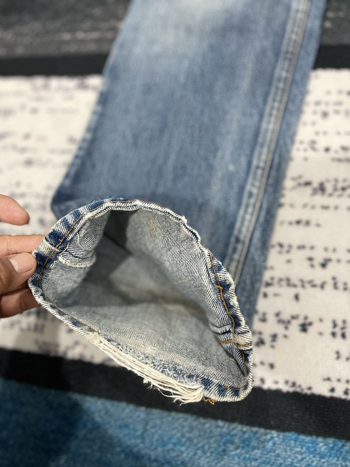 Levi's Vintage Levis Orange Tab Distressed Denim Pants Size US 30 / EU 46 - 13 Thumbnail