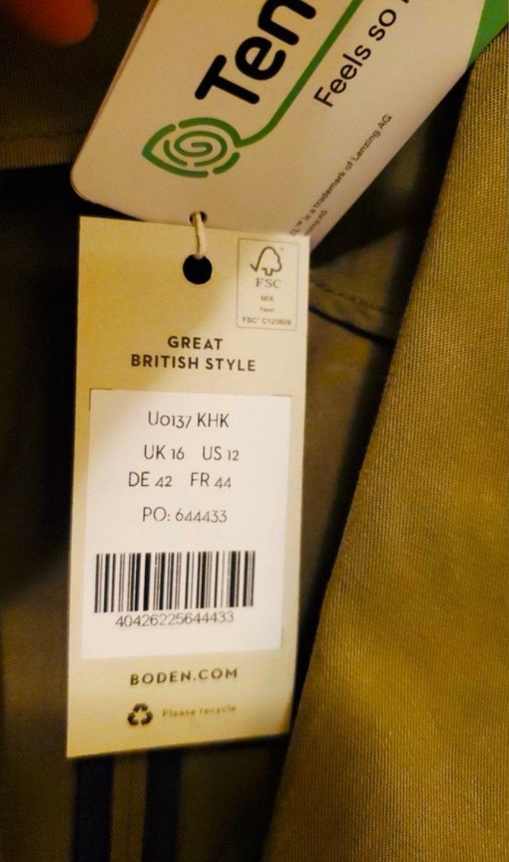 Boden Boden Tencel Relaxed Blazer | NWT | Size: US 12 / UK 16 Size XL / US 12-14 / IT 48-50 - 10 Thumbnail