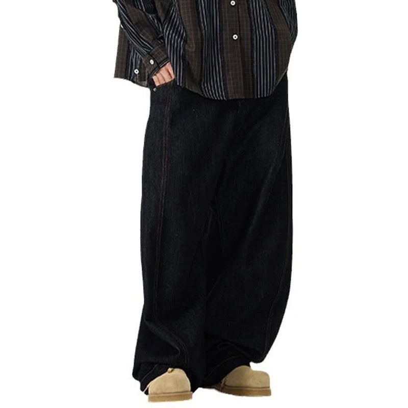 Japanese Brand × Other Street black solid colour machete jeans Size US 29 - 4 Thumbnail
