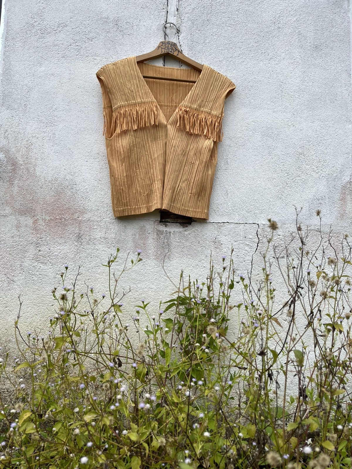 Pleats Please Issey Miyake PLEATS PLEASE Issey Miyake Fringe PP91 Wrinkles Vest Japan Size US M / EU 48-50 / 2 - 7 Thumbnail