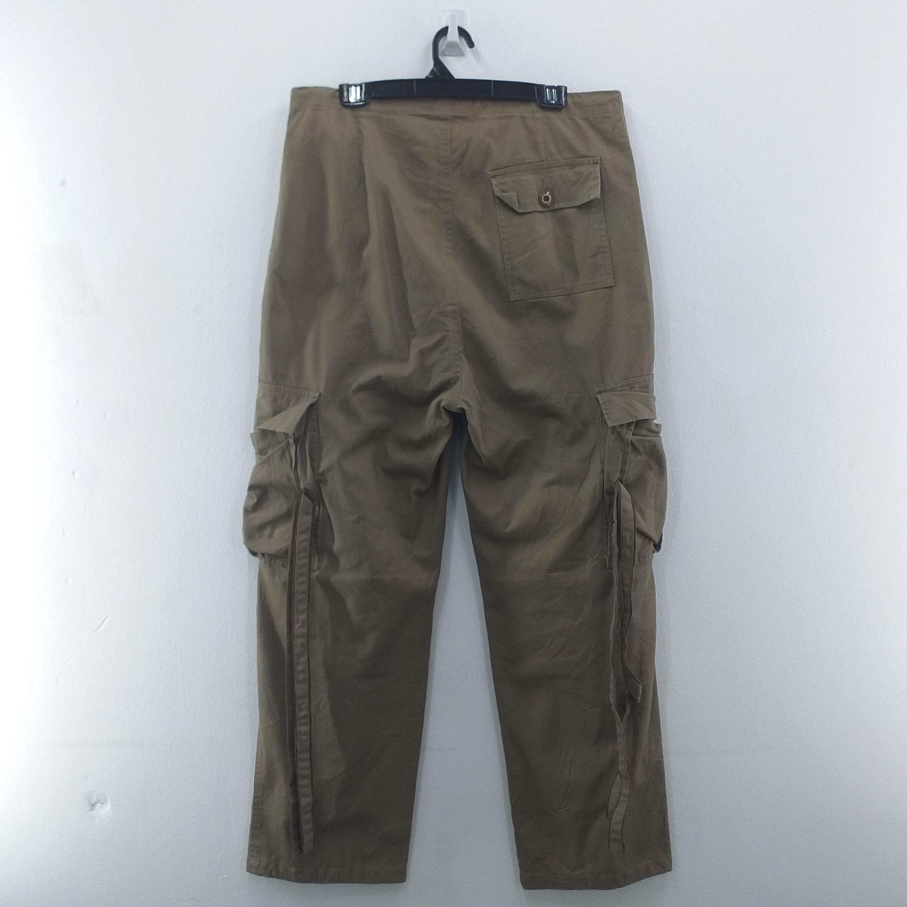 Japanese Brand Vintage Roughness Troop Japanese Cargo Pockets Pants -CP031 Size US 35 - 2 Thumbnail