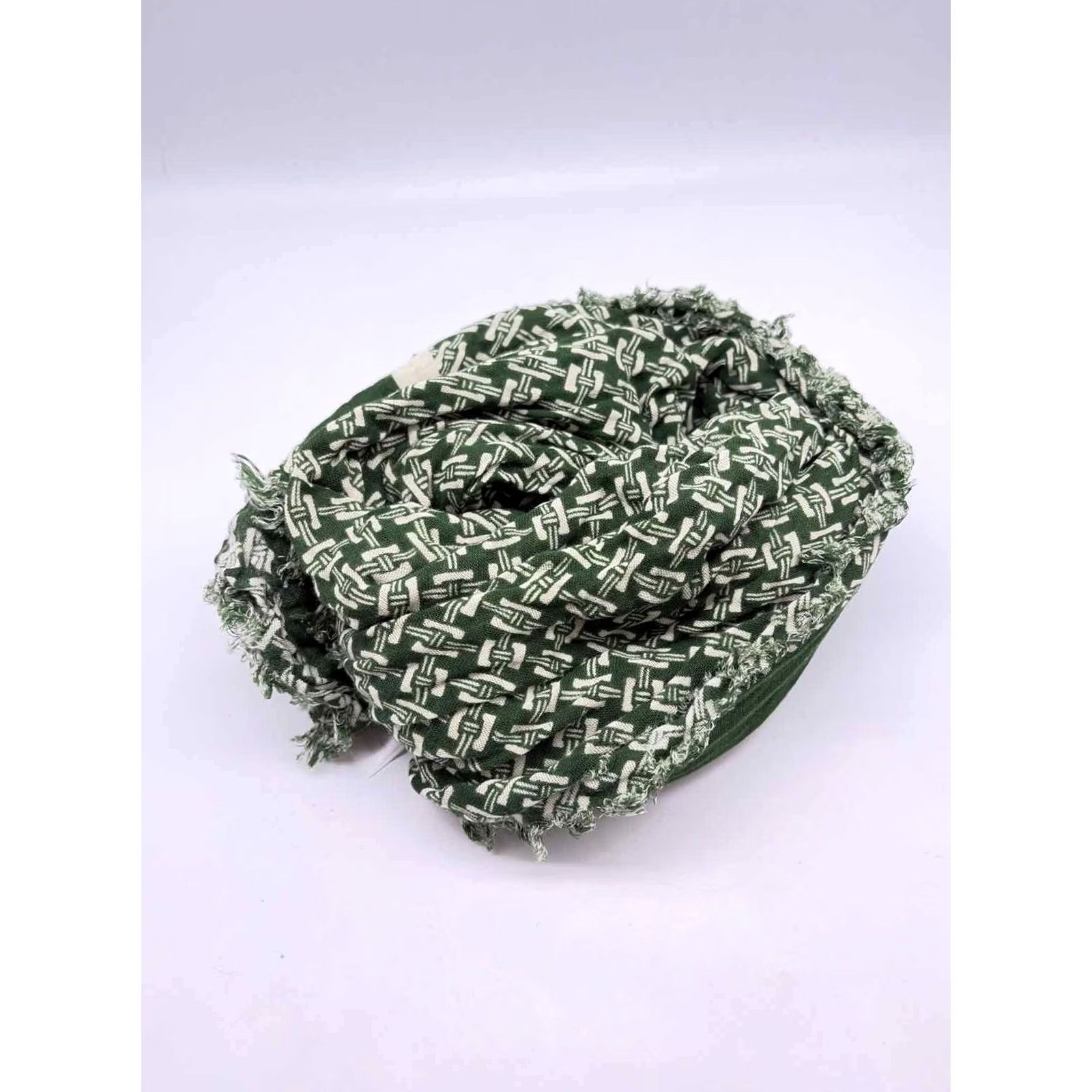 Rag & Bone Pre-Owned Rag & Bone Green Cotton Scarves Size ONE SIZE - 2 Thumbnail