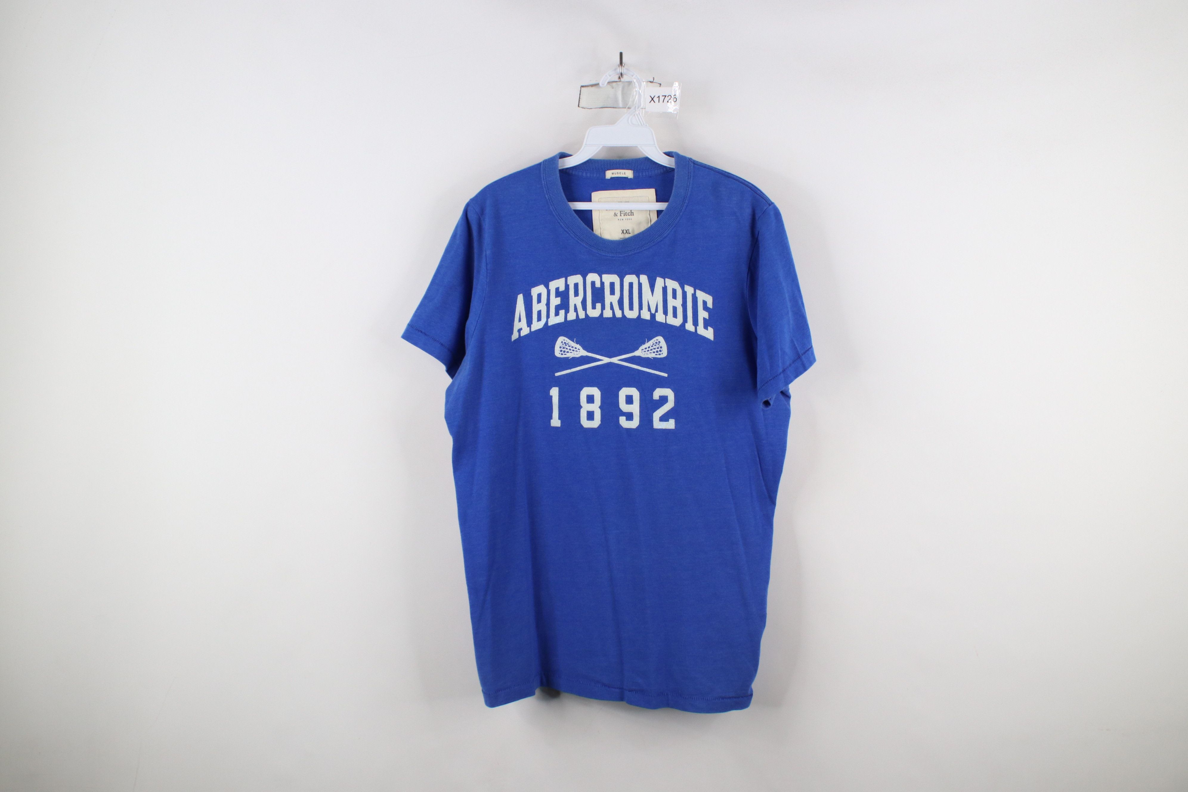 Abercrombie & Fitch × Vintage Vintage Y2K Abercrombie & Fitch Spell Out Lacrosse T-Shirt Size US XXL / EU 58 / 5 - 1 Thumbnail