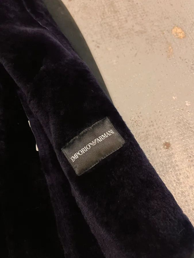 Emporio Armani 2010s Emporio Armani Black Shearling Avanat-Garde Leather Jacket Size US M / EU 48-50 / 2 - 9 Thumbnail