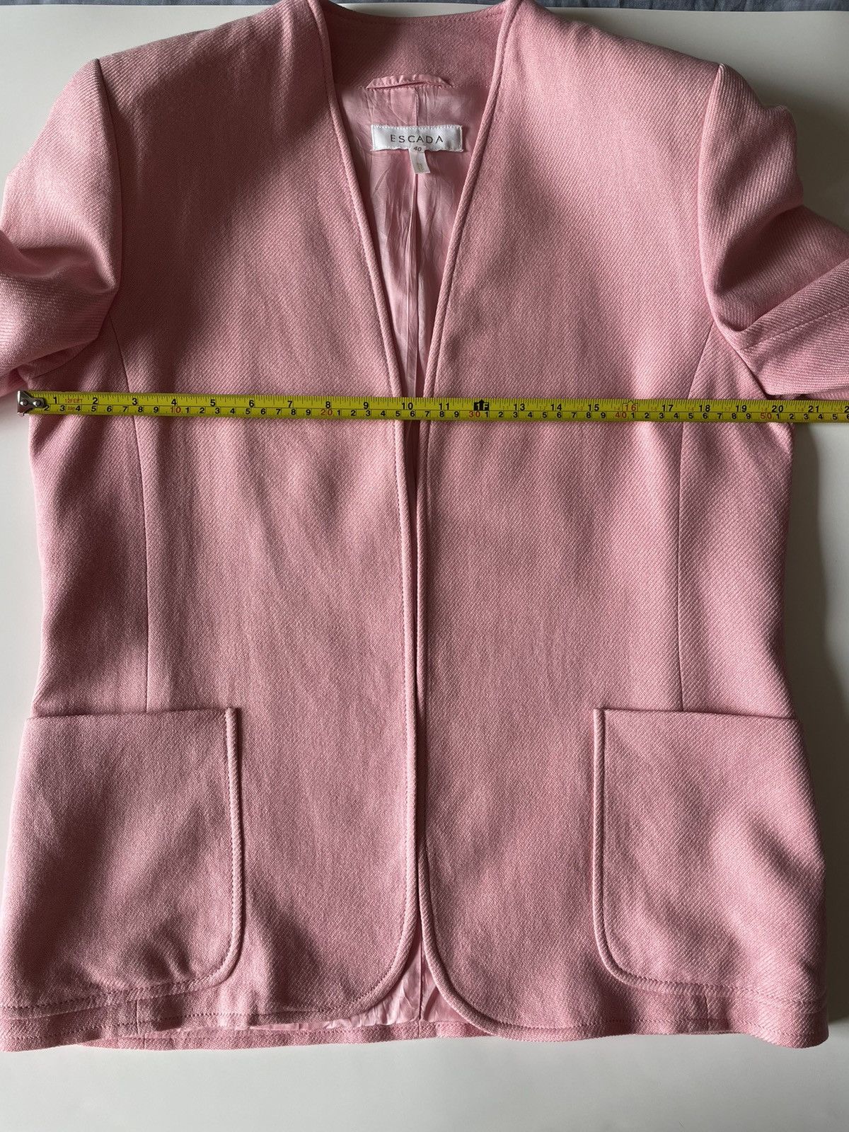 Escada Vintage Escada Piacenza Cashmere Silk Jacket Pink Size S / US 4 / IT 40 - 14 Thumbnail