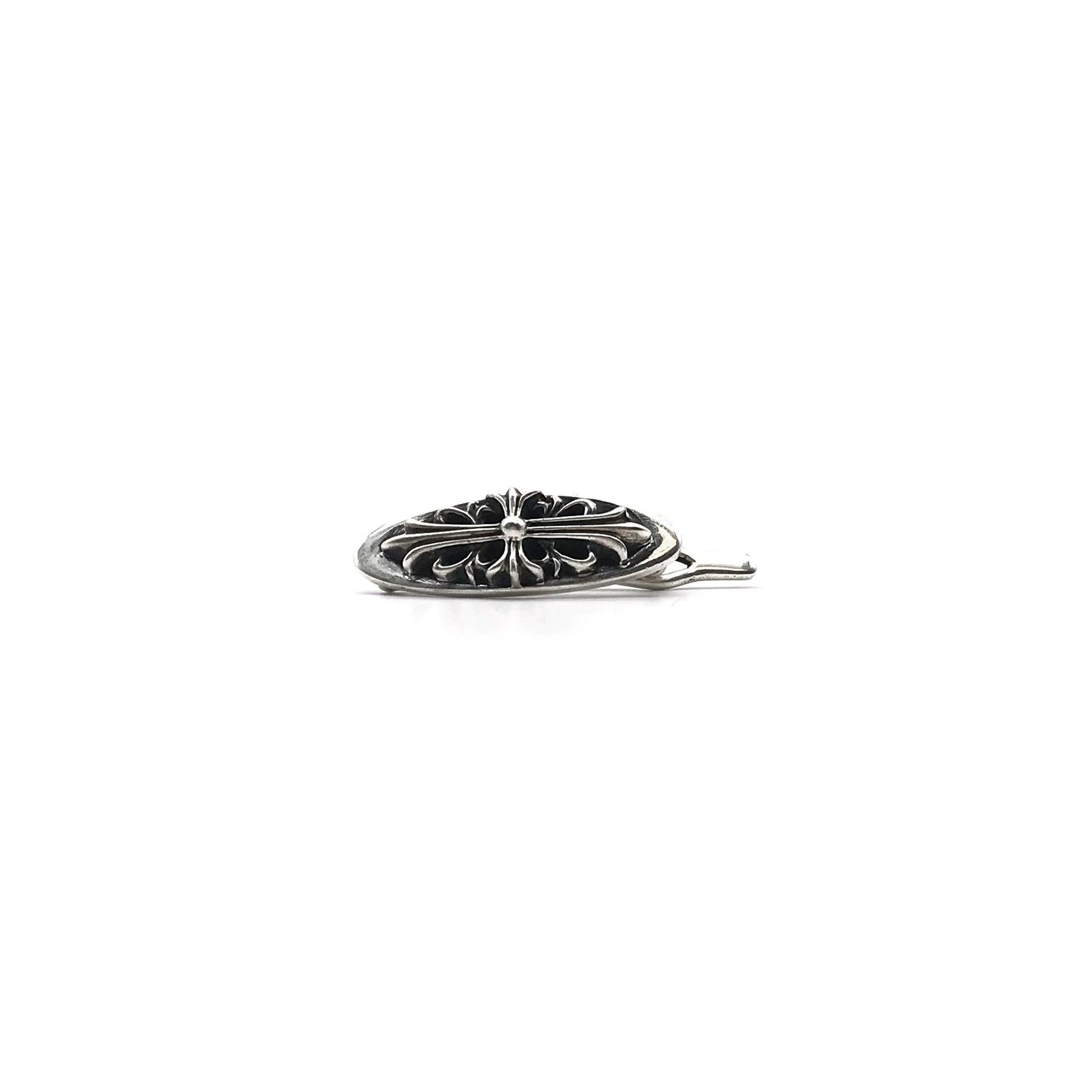 Chrome Hearts Chrome Hearts Silver Floral Cross Hair Clip Size ONE SIZE - 1 Thumbnail