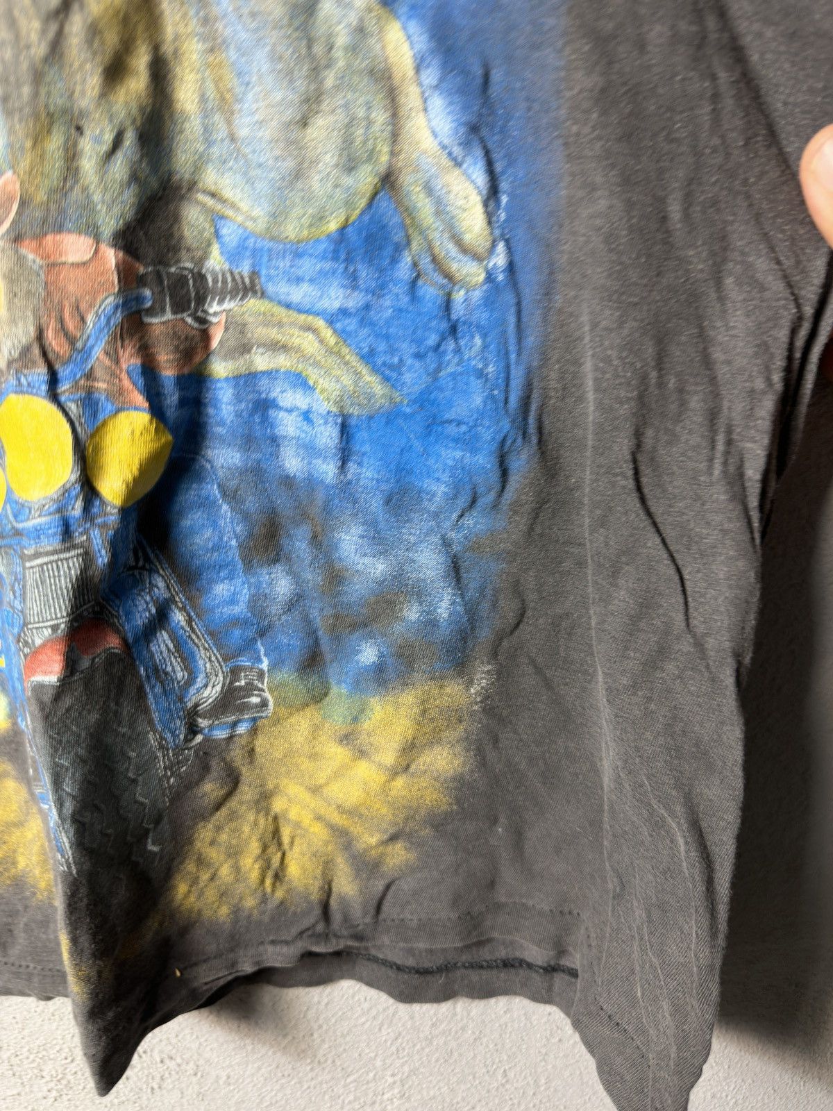 Vintage × West Coast Choppers RARE 90s HARLEY DEVIDSON VINTAGE FADED DOUBLE PRINTED SHIRT Size US M / EU 48-50 / 2 - 5 Thumbnail