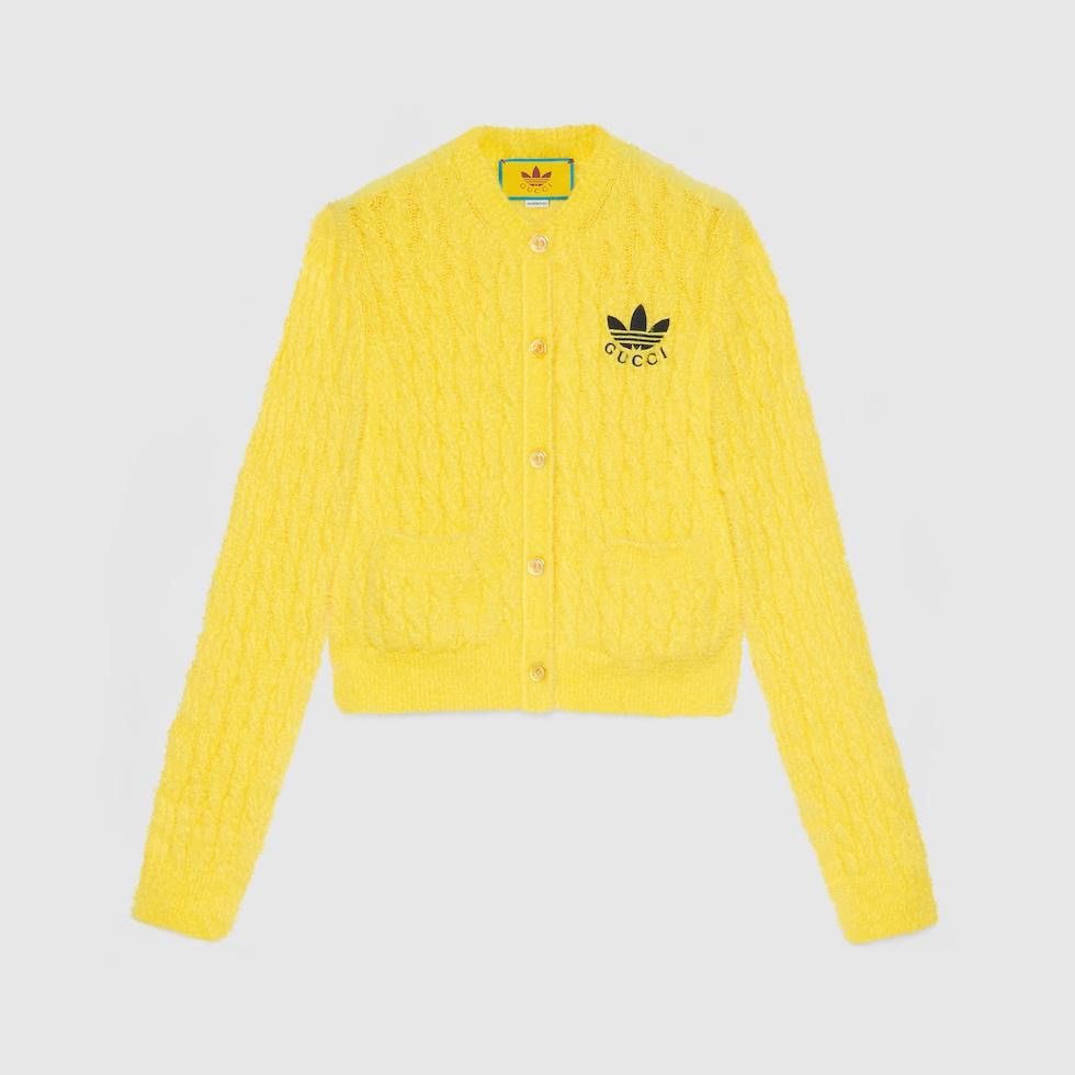 Adidas × Gucci Gucci x Adidas Cable Knit Cradigan Size US L / EU 52-54 / 3 - 1 Thumbnail