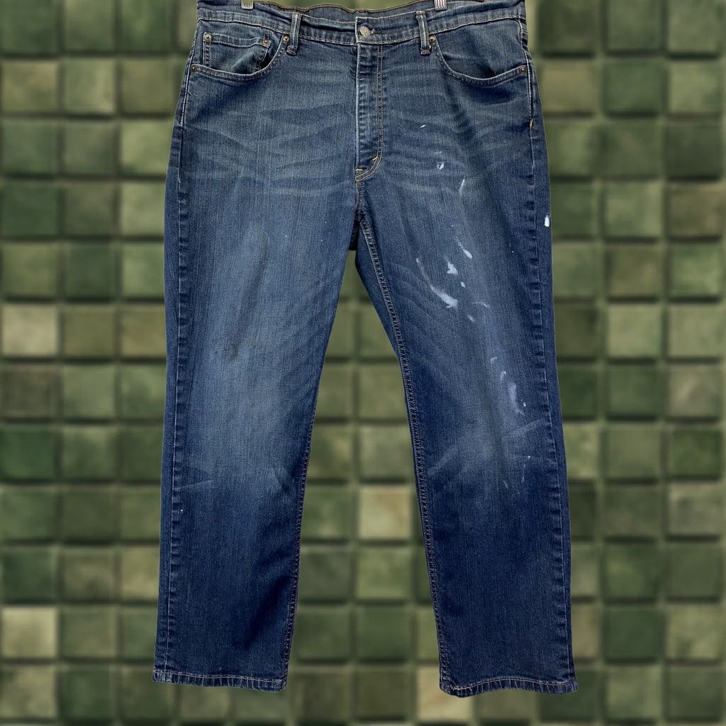 Levi's Levi’s 541 Jeans Distressed Denim Cotton Blend 38x29 5-Pocket Regular Mens Blue Vintage No XS? Size US 38 / EU 54 - 1 Thumbnail