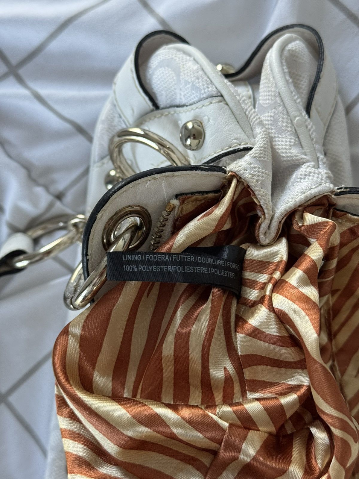 Guess Guess vintage buckle logo bag Monogram mini 00s Y2k Handbag Size ONE SIZE - 13 Thumbnail