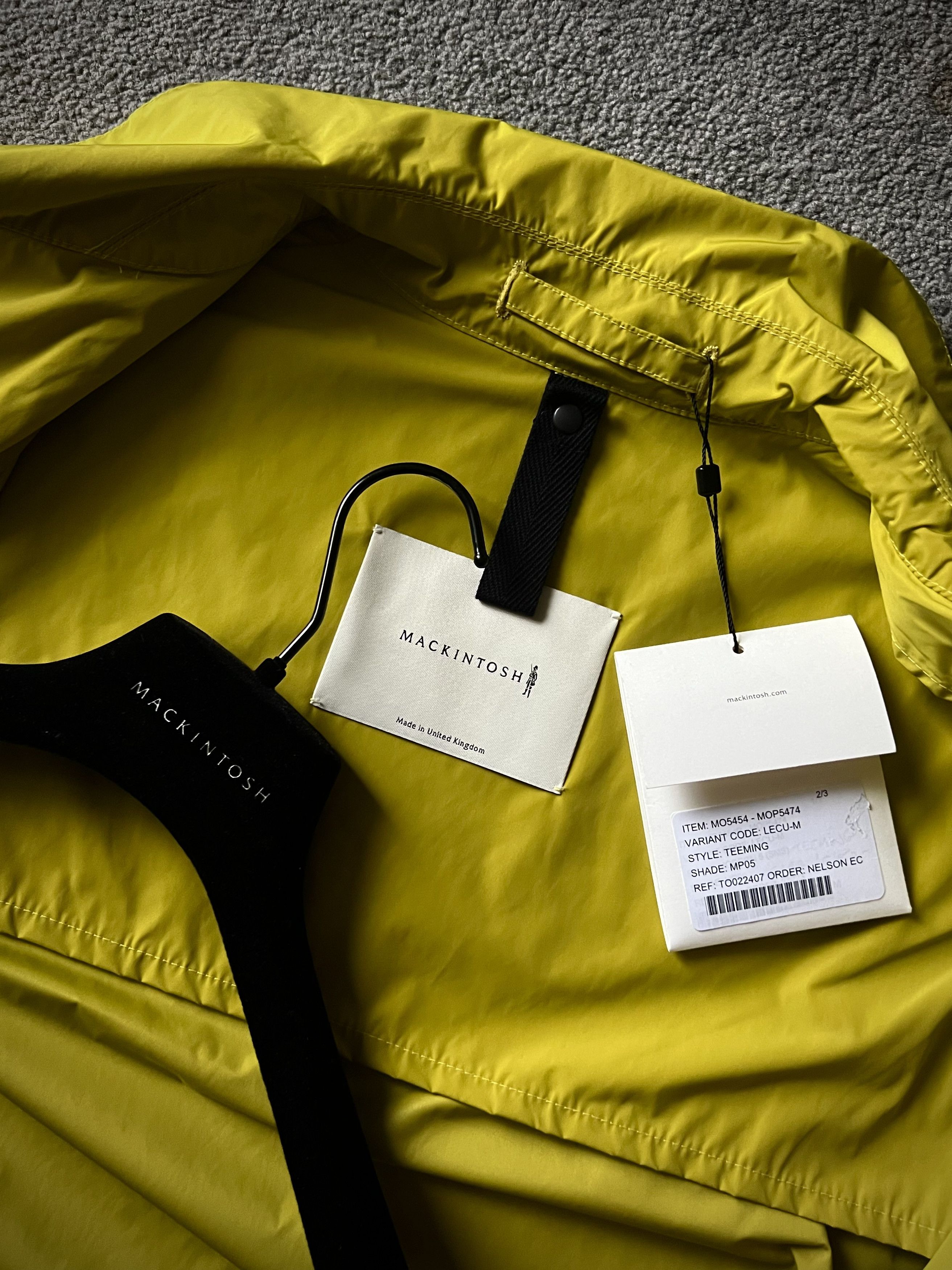 Mackintosh Mackintosh Yellow Nylon Coach Jacket Size US M / EU 48-50 / 2 - 7 Thumbnail