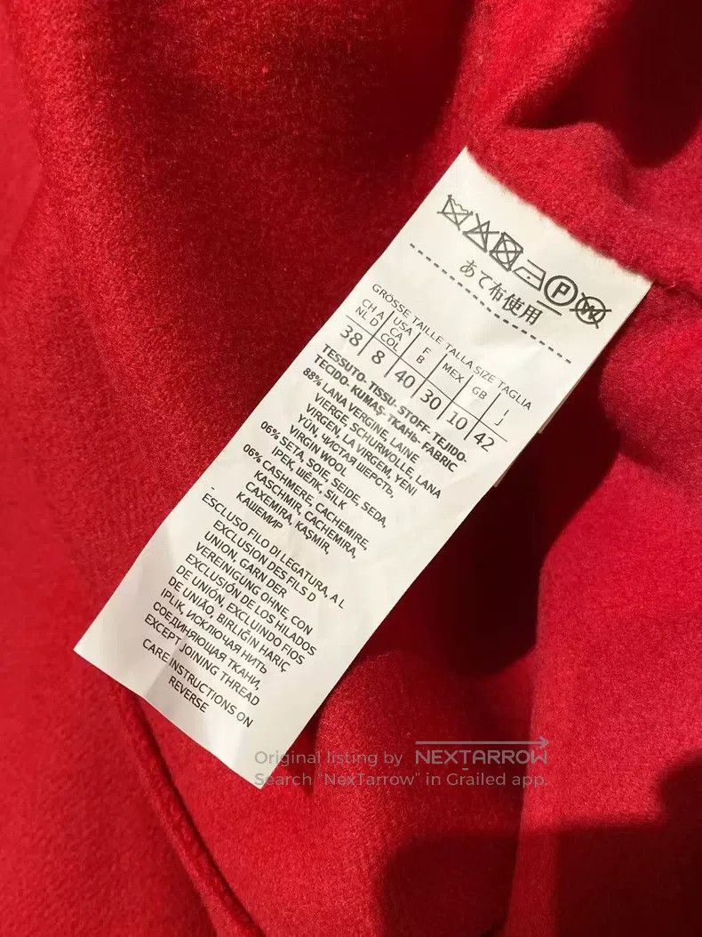 Max Mara Max Mara Wool red belt coat Size S / US 4 / IT 40 - 5 Thumbnail
