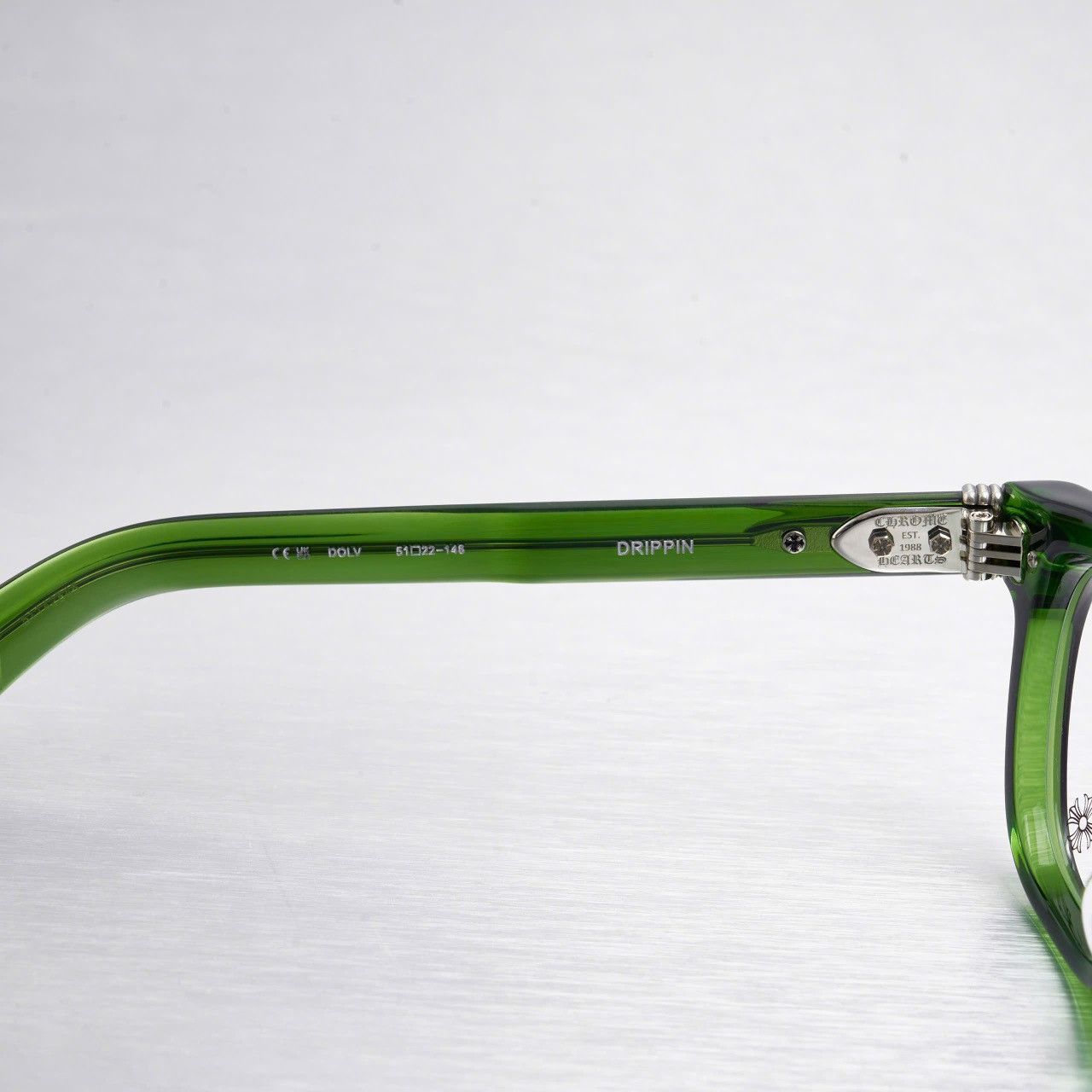 Chrome Hearts CHROME HEARTS DRIPPIN DARK OLIVE GLASSES Size ONE SIZE - 5 Thumbnail