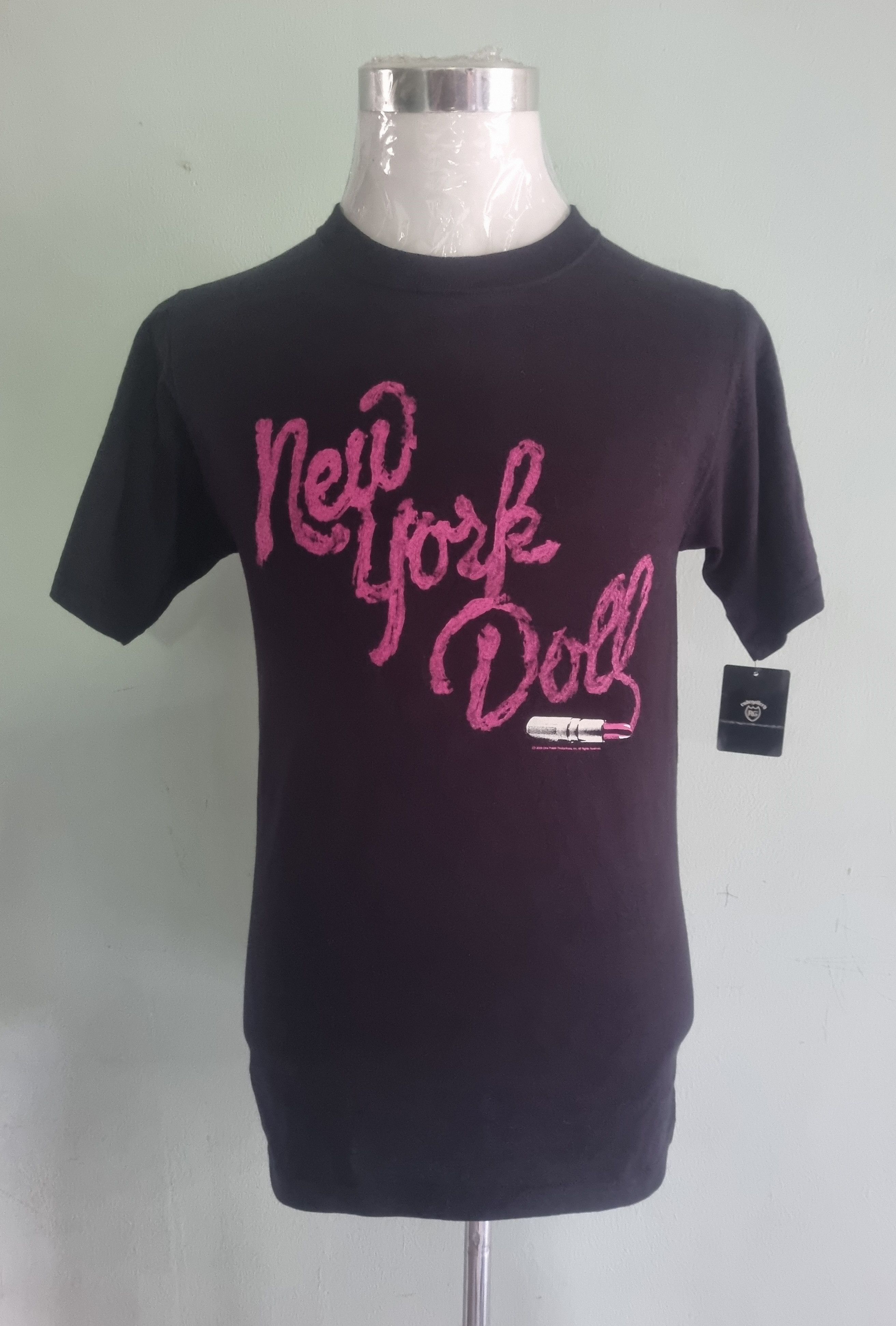 90s NEW YORK DOLLS プロモ Tシャツ USA製 黒 XL New York Dolls New York Dolls T-Shirt Black Cotton For Fans