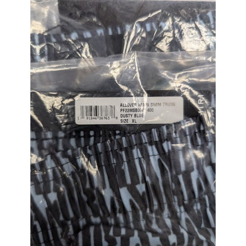 Amiri o1rshd1 Allover Amiri Swim Trunk Swim Shorts in Dusty Blue Size US 36 / EU 52 - 13 Thumbnail