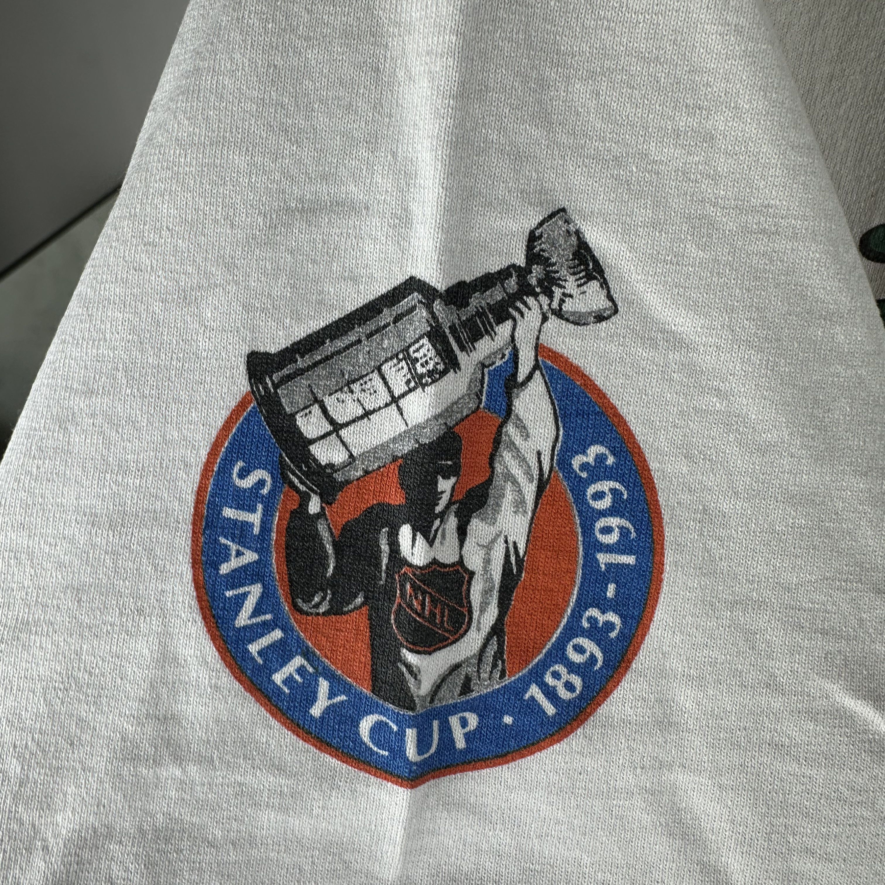 Vintage 1992 Chicago Blackhawks NHL Bulletin Athletic AOP T-Shirt Size US XL / EU 56 / 4 - 8 Thumbnail
