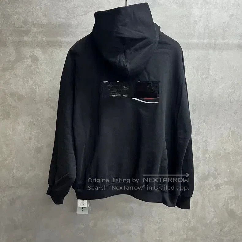 Balenciaga Balenciaga Black Tape Coke Print Hoodie. Size US XL / EU 56 / 4 - 2 Thumbnail