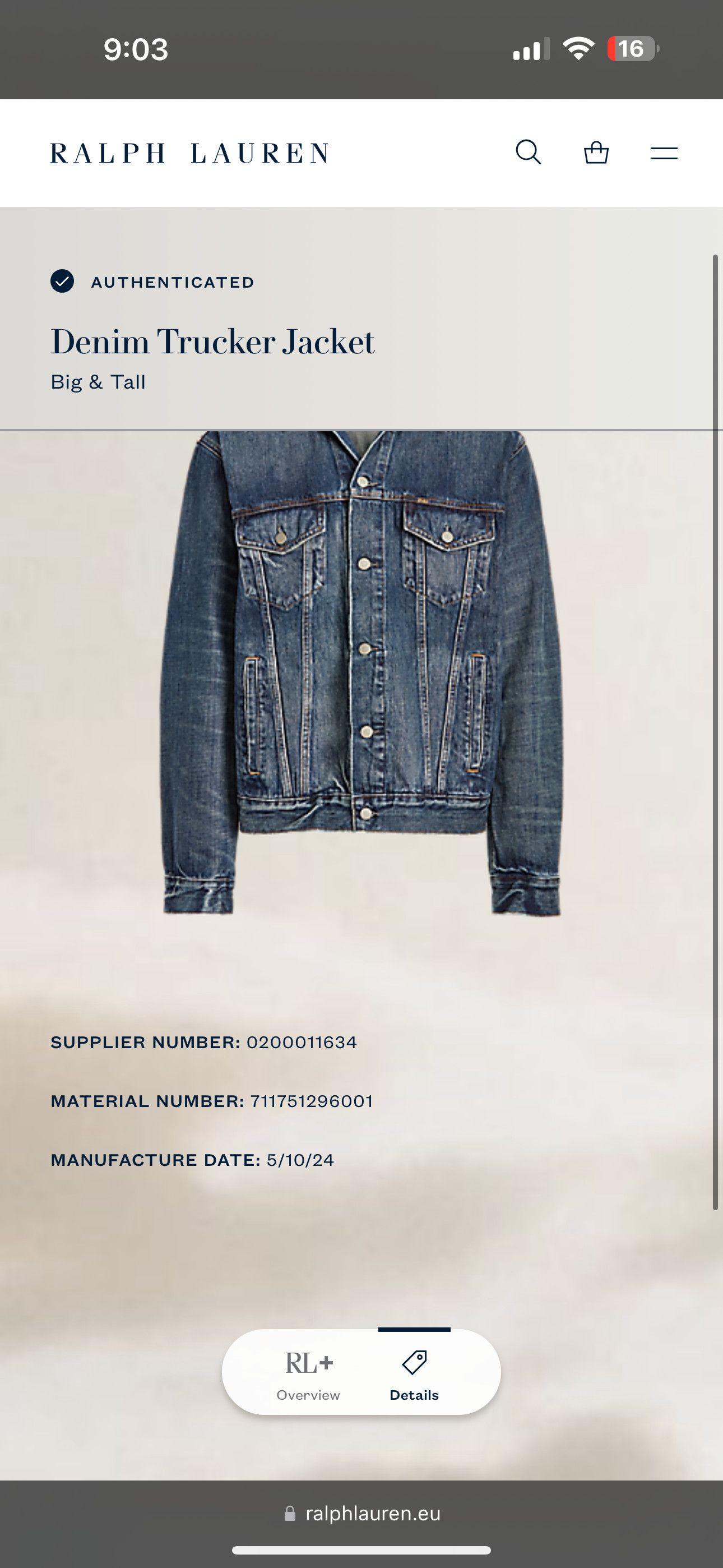 Ralph Lauren RRL Ralph Lauren Denim Jacket Distressed Trucker Size 2XL Size US XXL / EU 58 / 5 - 20 Thumbnail