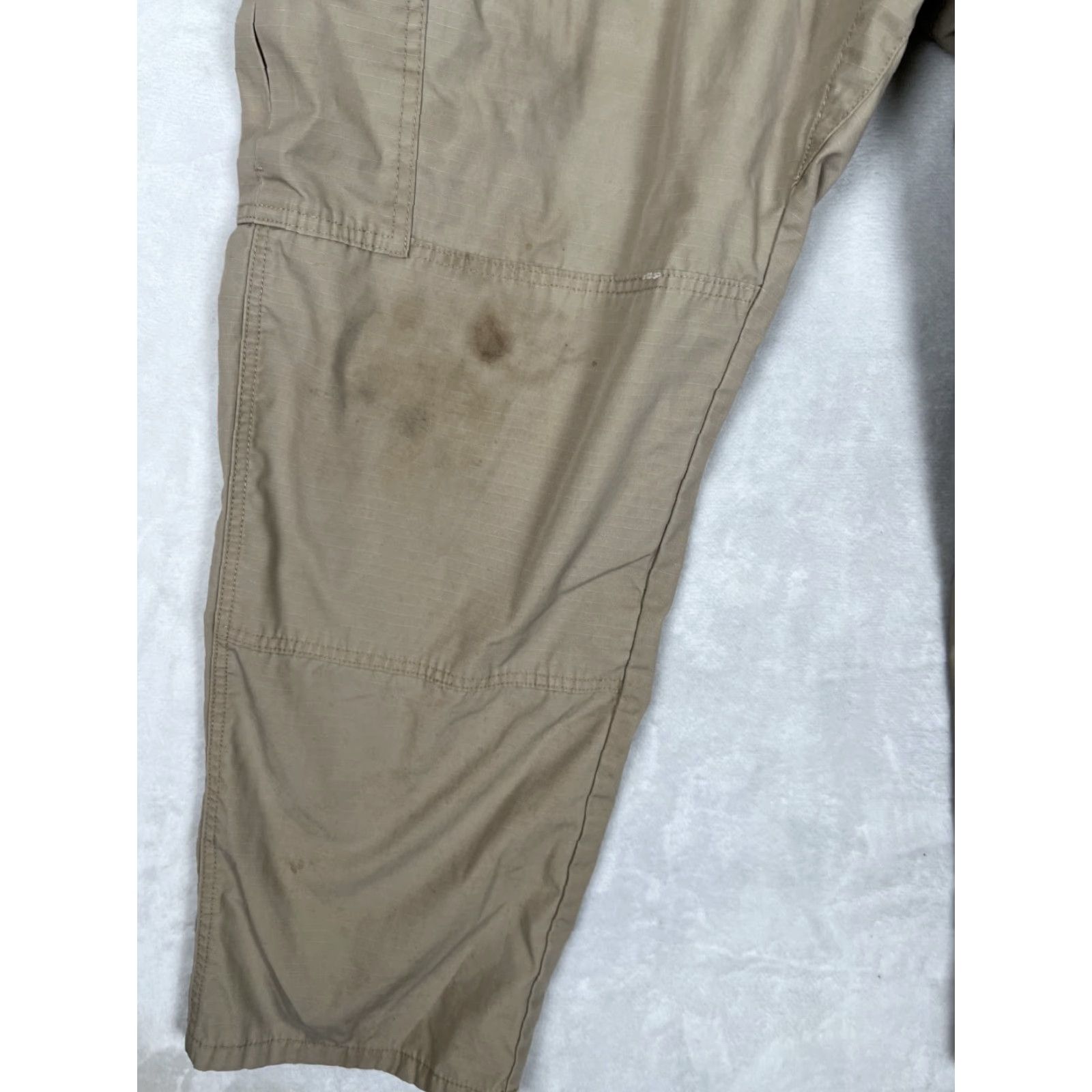 Vintage 5.11 Tactical Cargo Pants 44x32 Tan Beige Ripstop Canvas Cotton Regular Straight Pants Mens Army USA 5.11 Taclite Pro Cargo Pocket Size US 44 / EU 60 - 2 Thumbnail