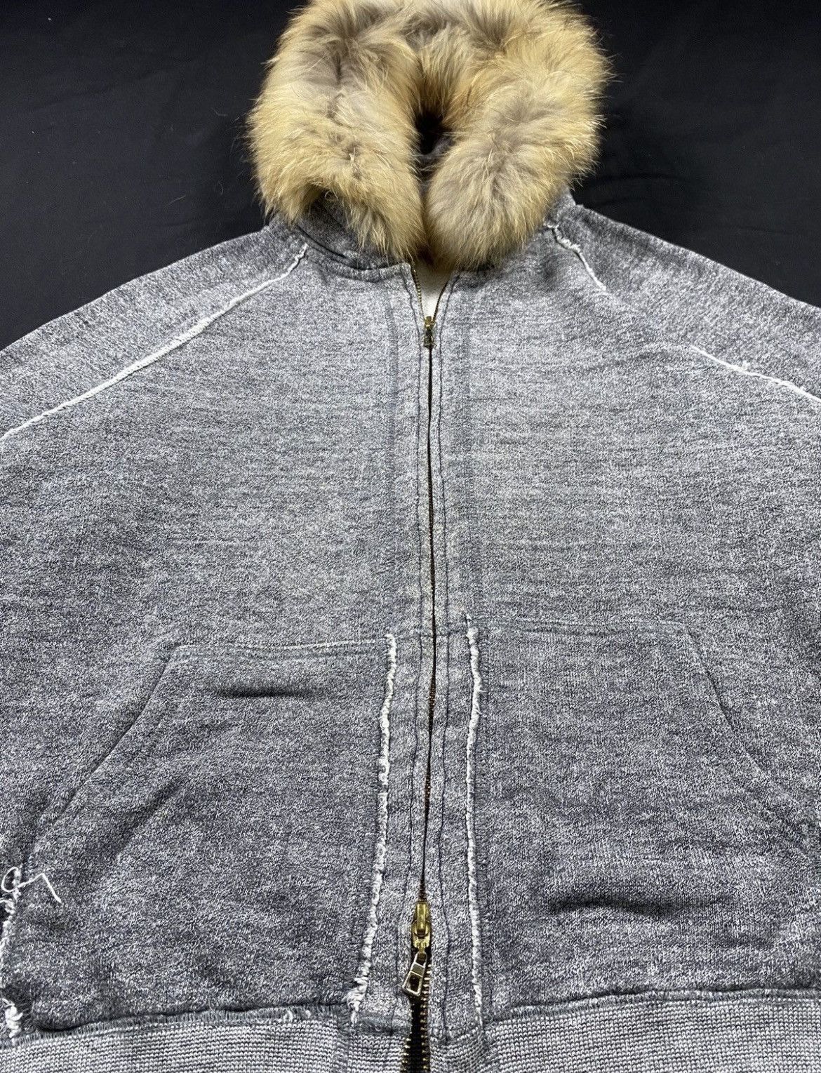 Japanese Brand Vintage Japanese L.T.S Zip Fur Hoodie Ifsixwasnine Style Size US L / EU 52-54 / 3 - 3 Thumbnail