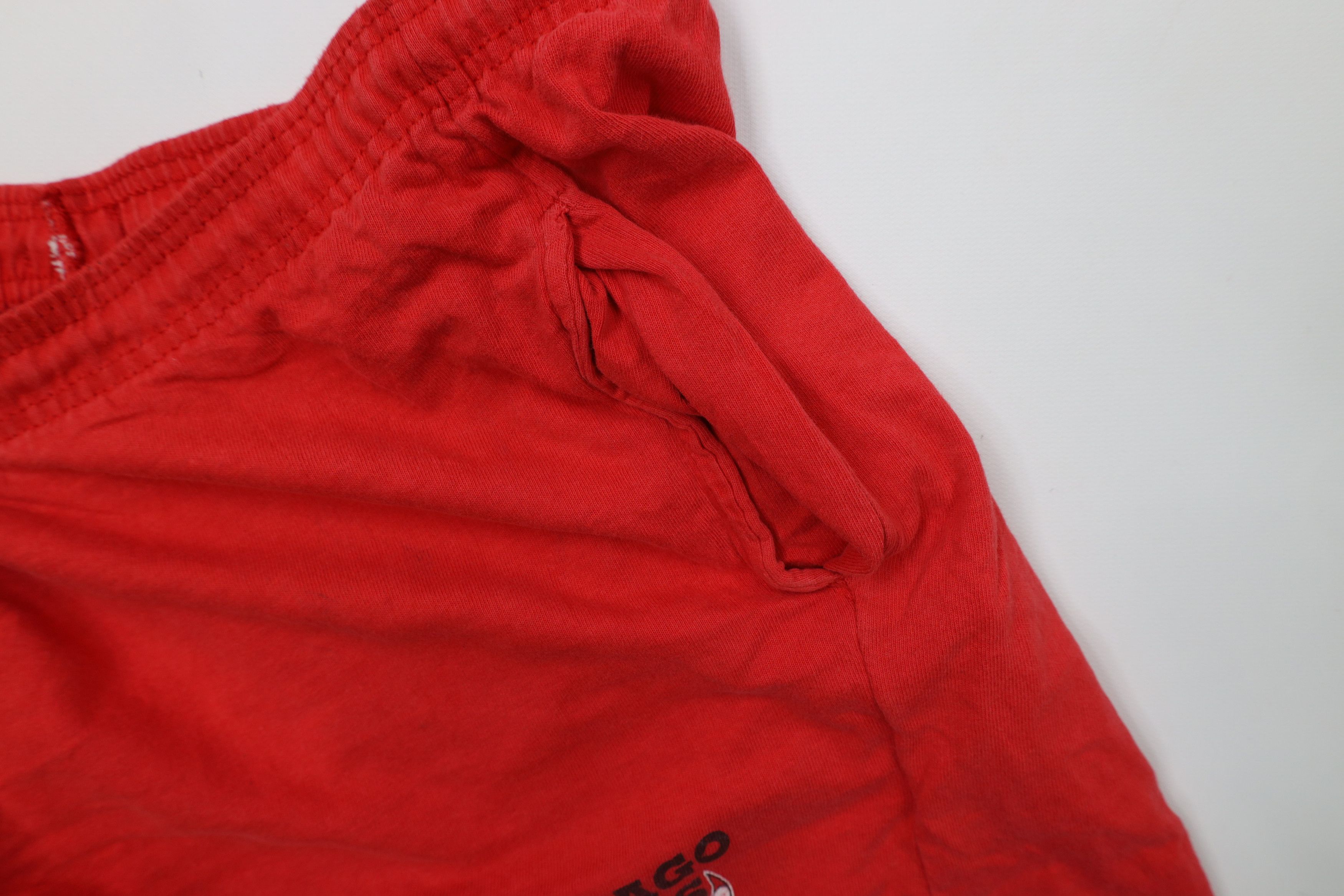 Vintage Vintage 90s Chicago Bulls Basketball Shorts AS IS Red USA Size US 34 / EU 50 - 10 Thumbnail