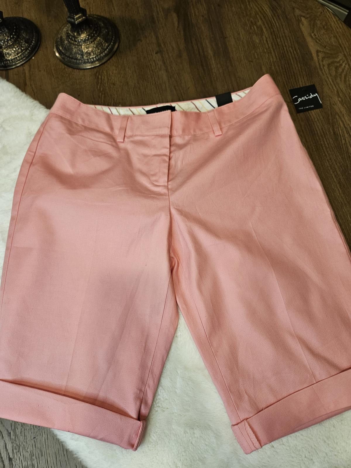 Designer Nwt The Limited Cassidy Pink Shorts - Size 0 Size 25" / US 0 / IT 36 - 1 Thumbnail