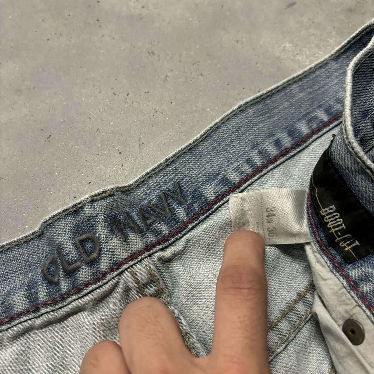 Japanese Brand × Vintage Crazy Vintage Y2K/2000s Baggy Light Wash Skater Denim Jeans! Size US 34 / EU 50 - 6 Thumbnail