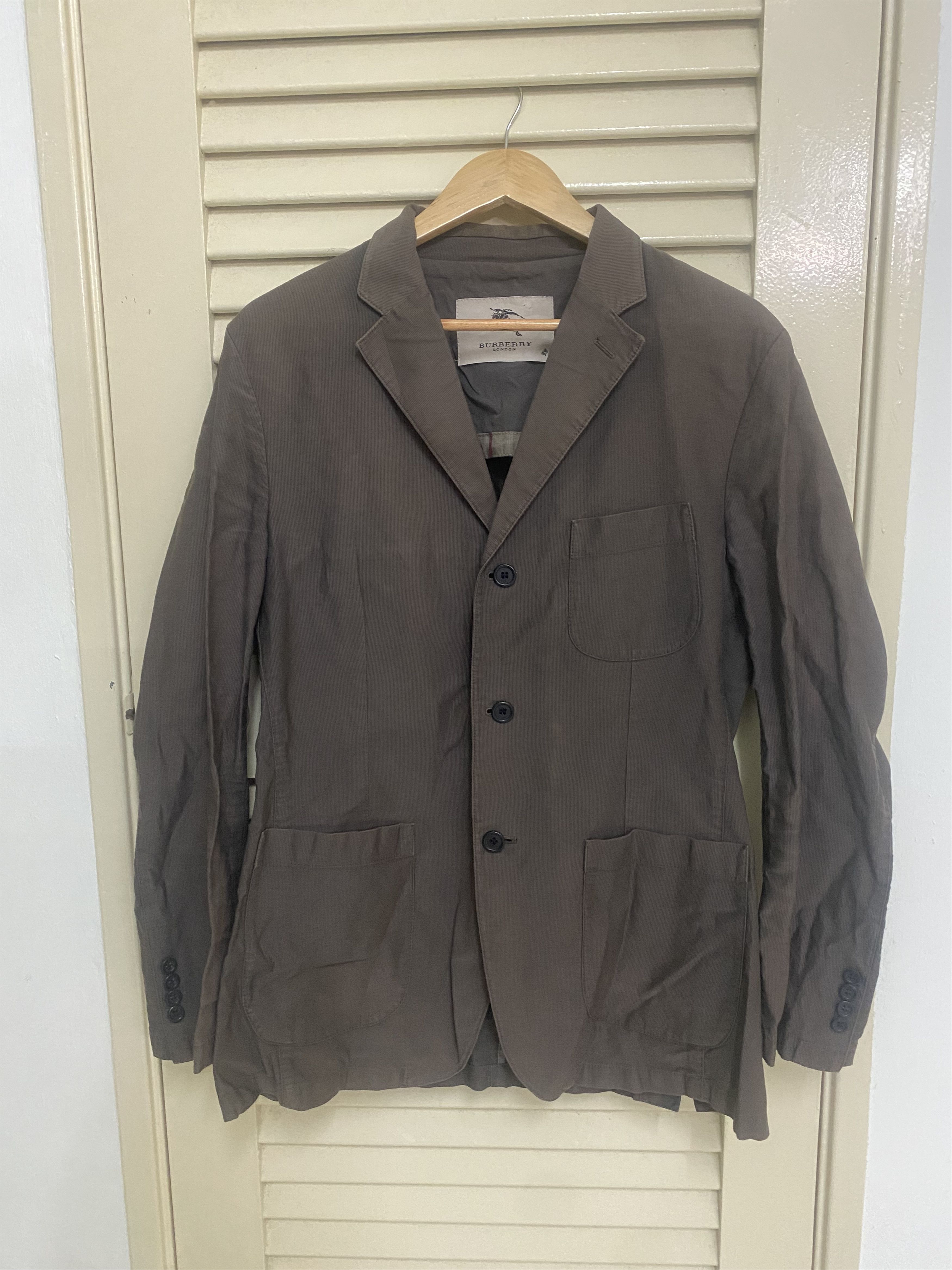 Burberry Burberry Sun Faded Denim Blazer Size US M / EU 48-50 / 2 - 1 Thumbnail