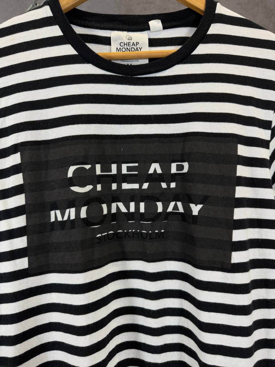 Cheap Monday × Designer Cheap Monday designer big center logo striped tee Size US M / EU 48-50 / 2 - 3 Thumbnail
