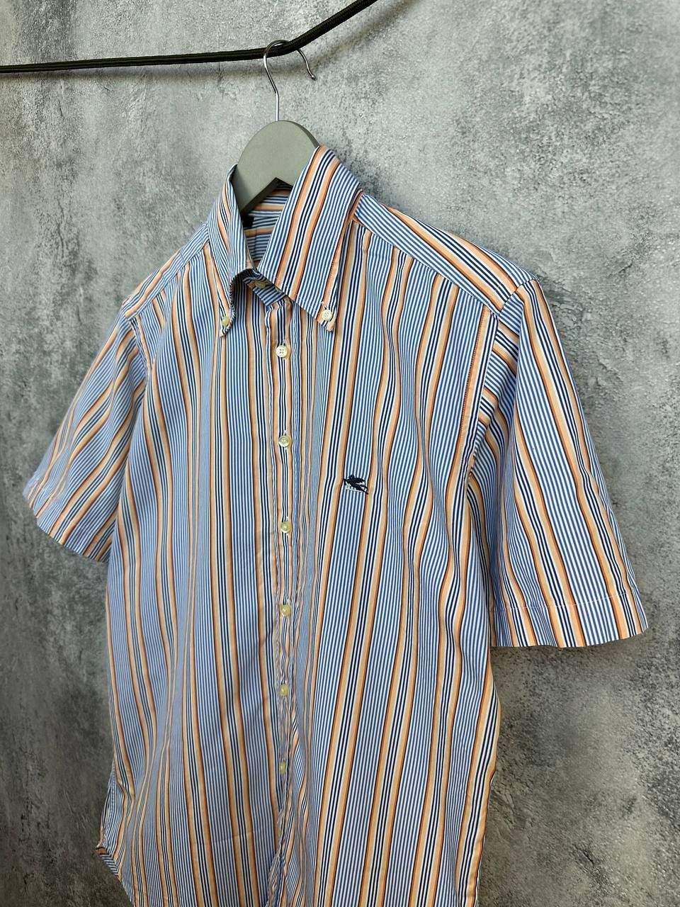 Etro Etro Milano Multicolor Striped Button Down SS Shirt Size US M / EU 48-50 / 2 - 4 Thumbnail