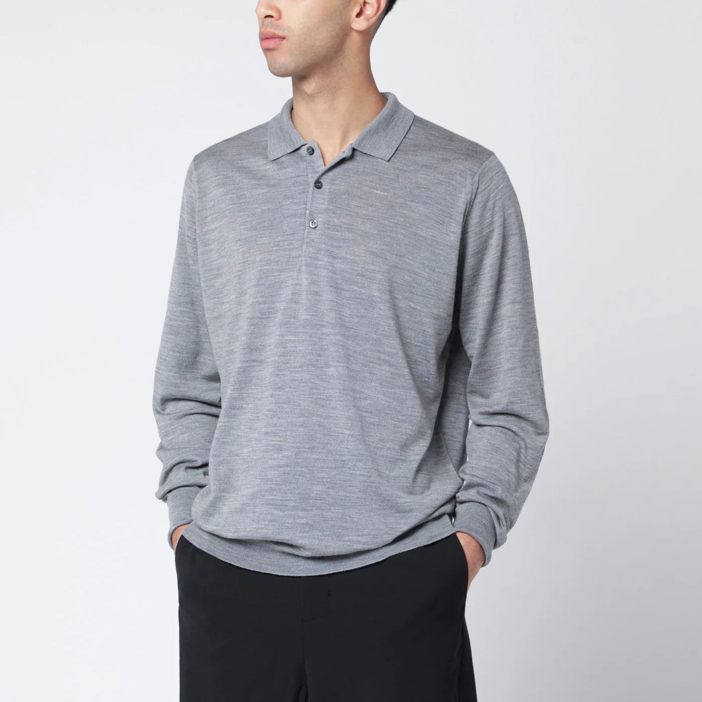 John Smedley o1d2blof0526 Cotton Polo Shirt in Gray Size US XL / EU 56 / 4 - 1 Thumbnail